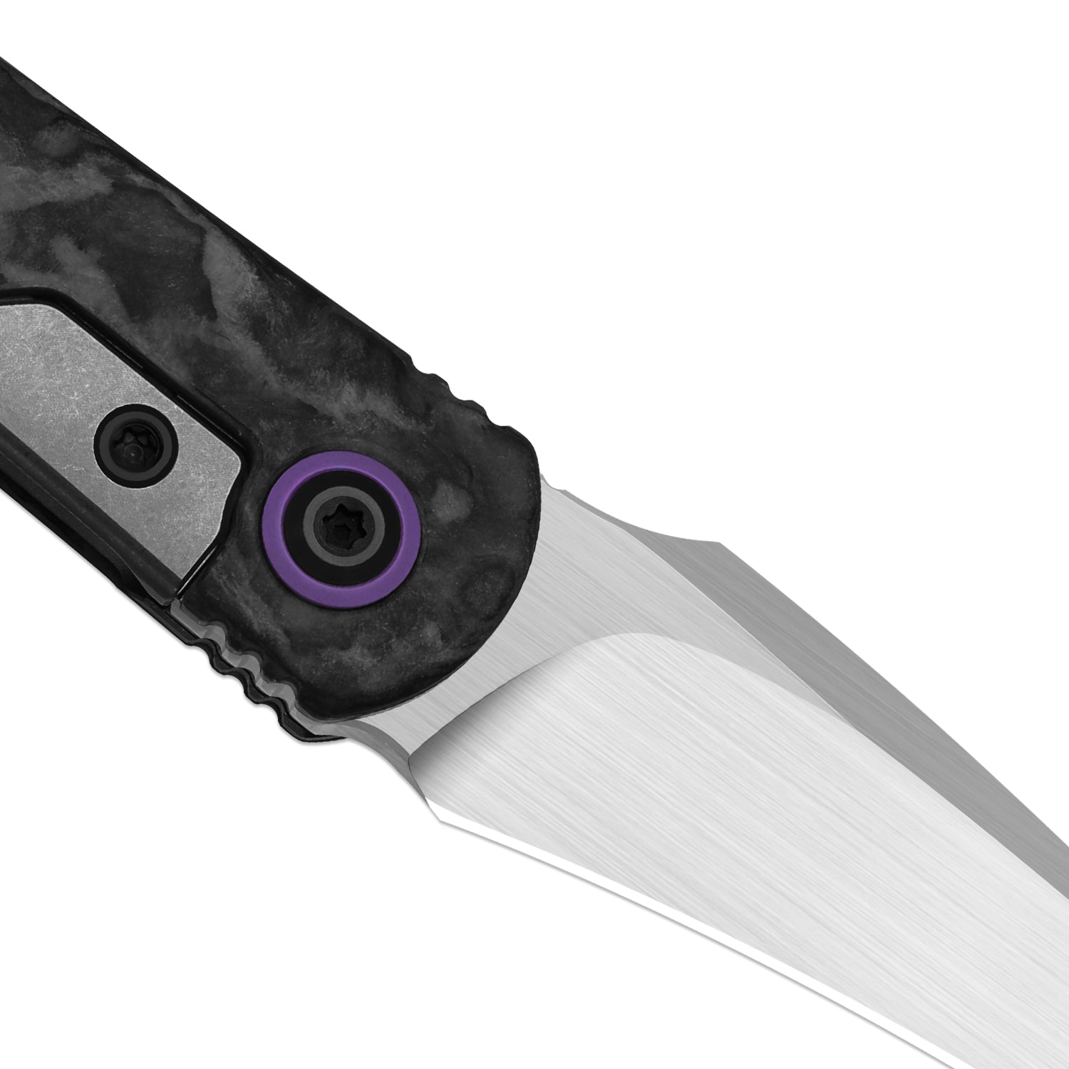 Feist 3 | CPM S90V + Hand-brushed | Titanium & KizerNova™ CF Lava | Hawkbill | KizerX™ 3499.3A9