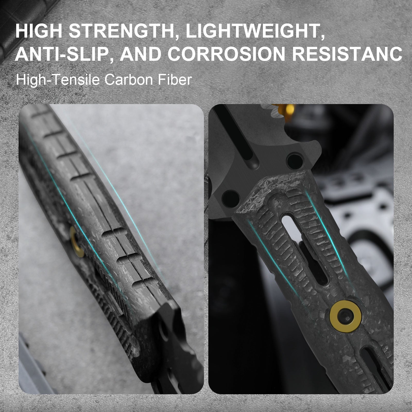 Norcross | M390 | Carbon Fiber | ZX.FB01A1 . Double Edged | KIZERX®