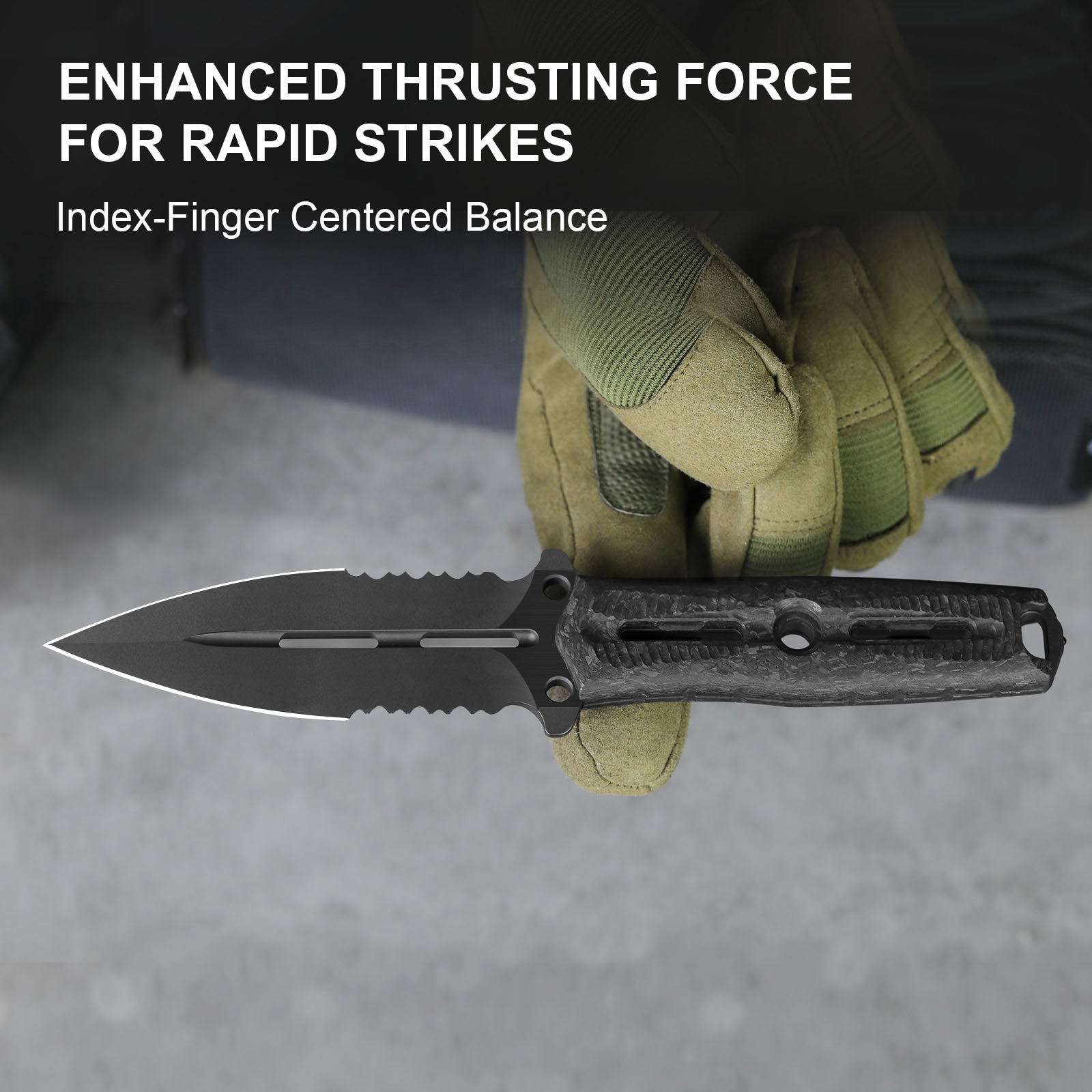 Norcross | M390 | Carbon Fiber | ZX.FB01A1 . Double Edged | KIZERX®