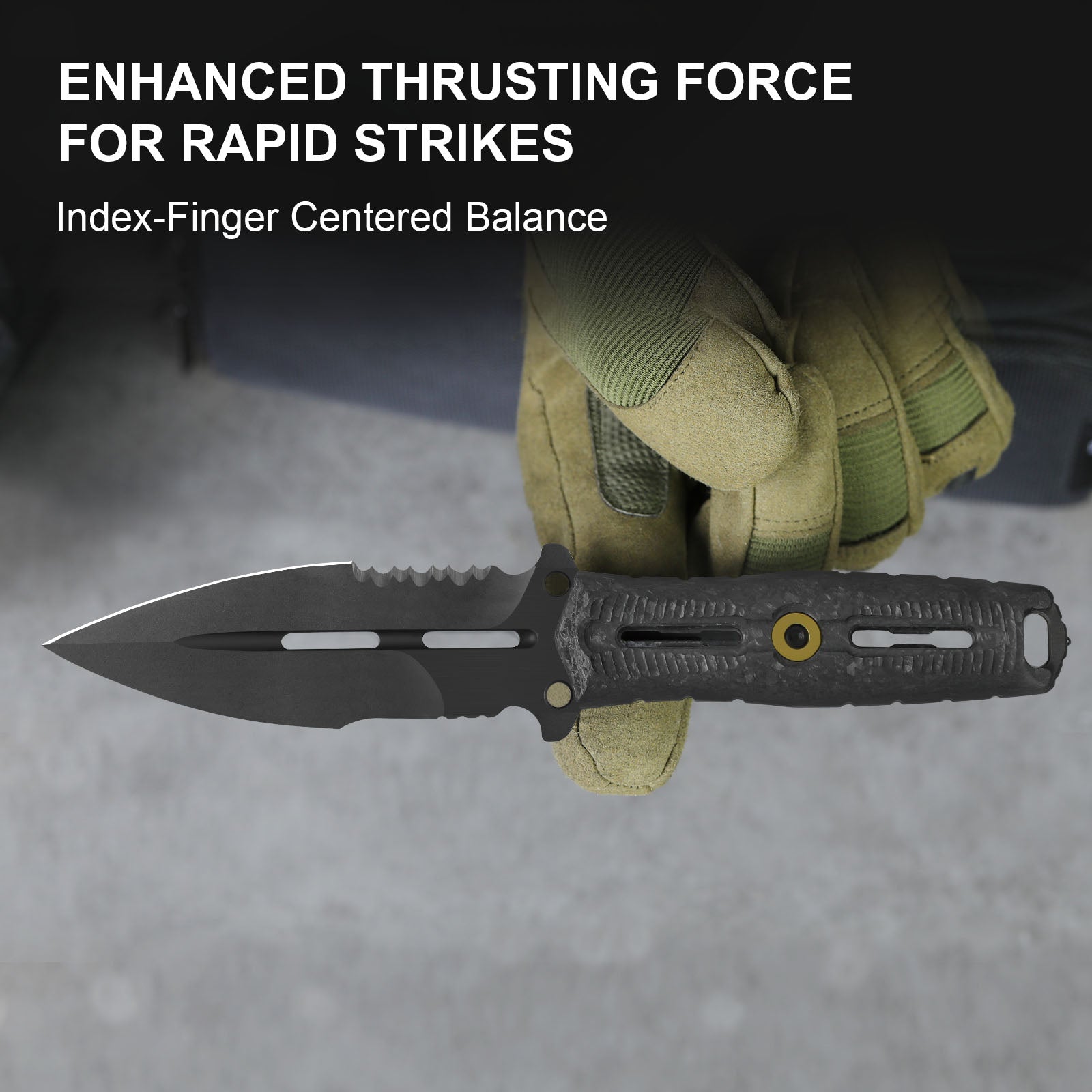 Norcross | M390 | Carbon Fiber | ZX.FB01A2 . Single Edged | KIZERX®