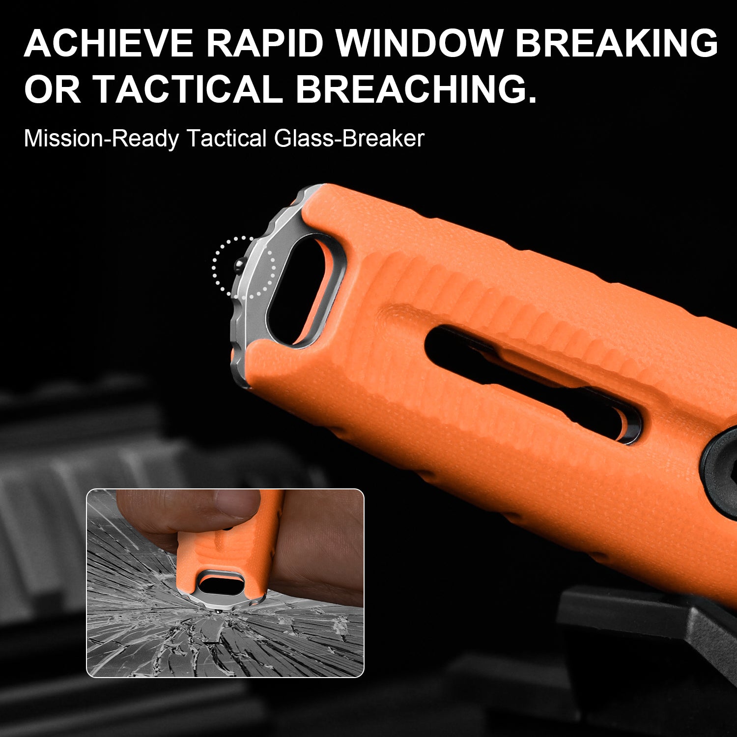Norcross | Nitro-V | Orange G10 | Single Edged | KizerV™ FB01A6