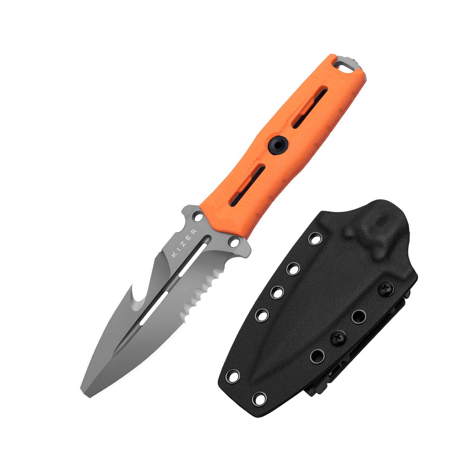 Norcross | Nitro-V | Orange G10 | Single Edged | KizerV™ FB01A6