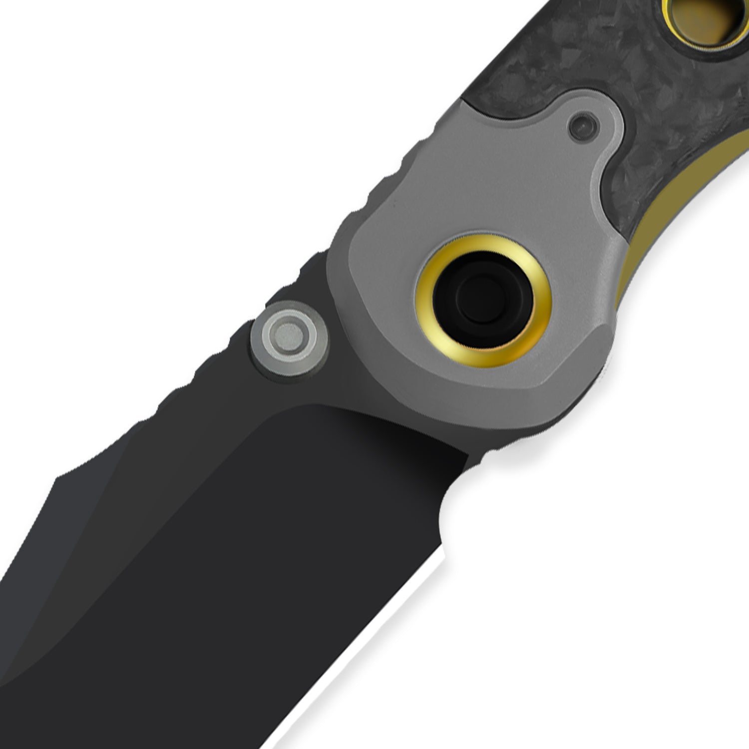 PIONEER | M390 | Titanium & Marble Carbon Fiber | KizerB™ FK03A1