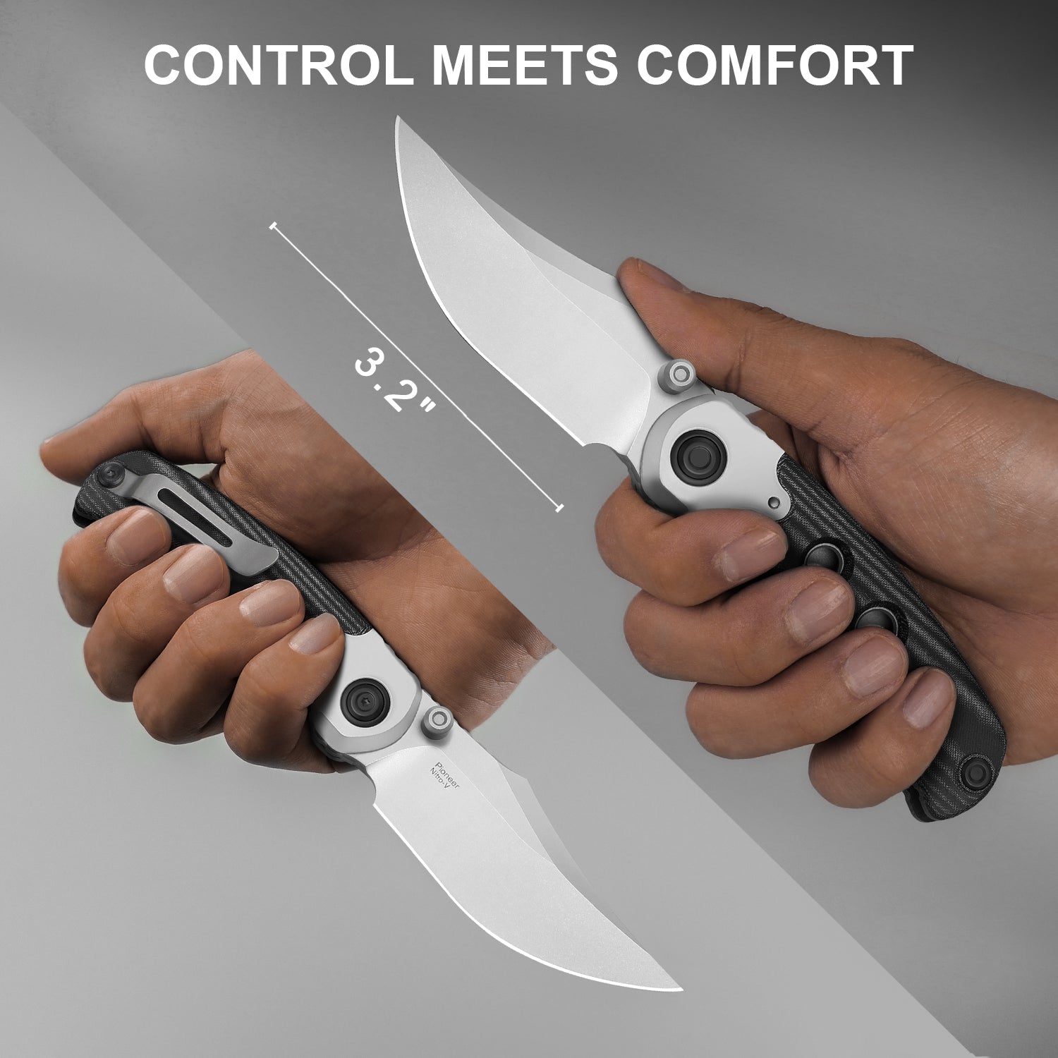 PIONEER | Nitro-V | Aluminum & Micarta | KizerV™ FK03A3