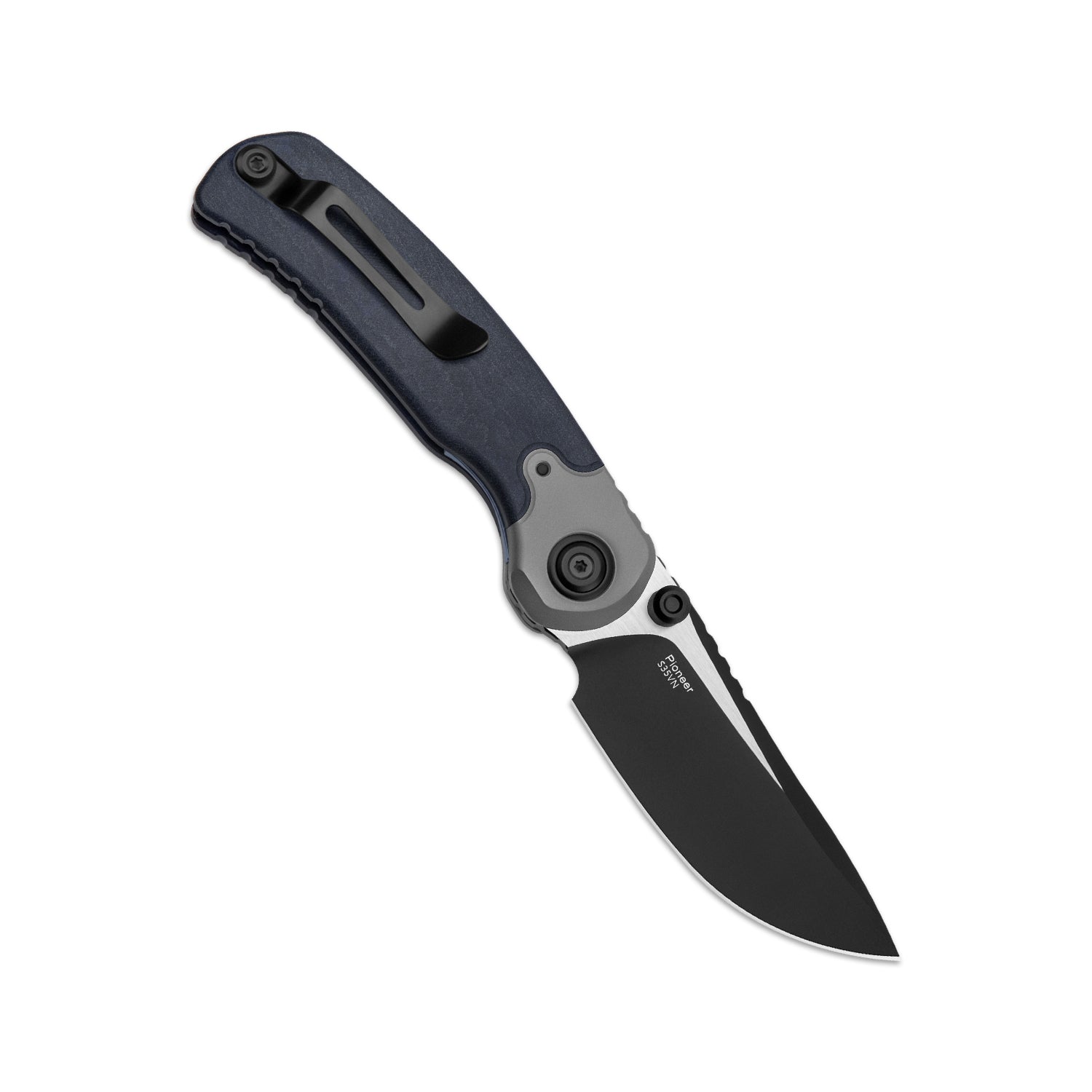 PIONEER | S35VN | Blue Canyon & Titanium | KizerB™ FK03A5