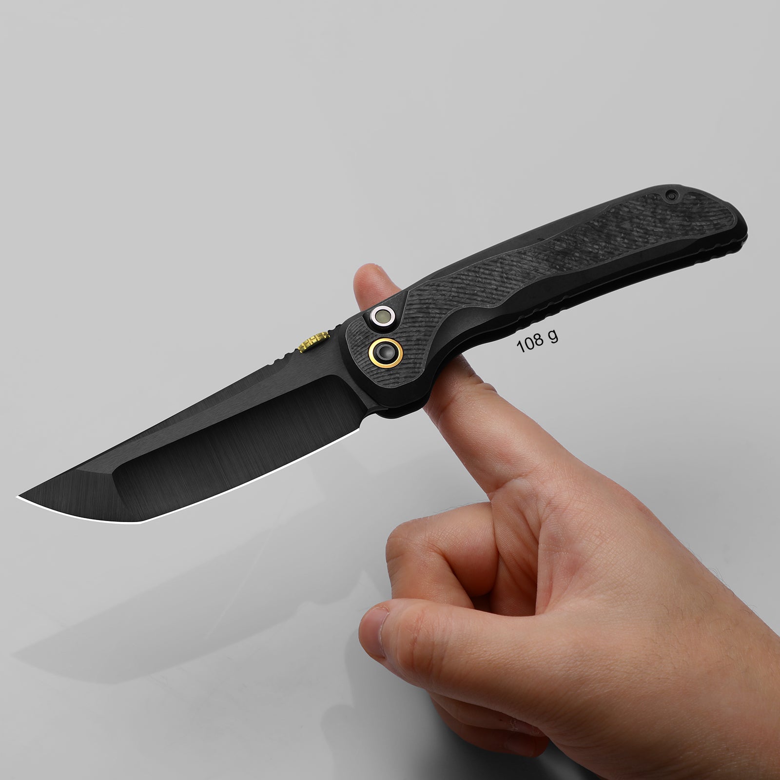 Mithril | KineticFit™ Button Lock | M390 + DLC Ultra + Hand-Brushed | Exquisite Light | KizerX® FK08A1