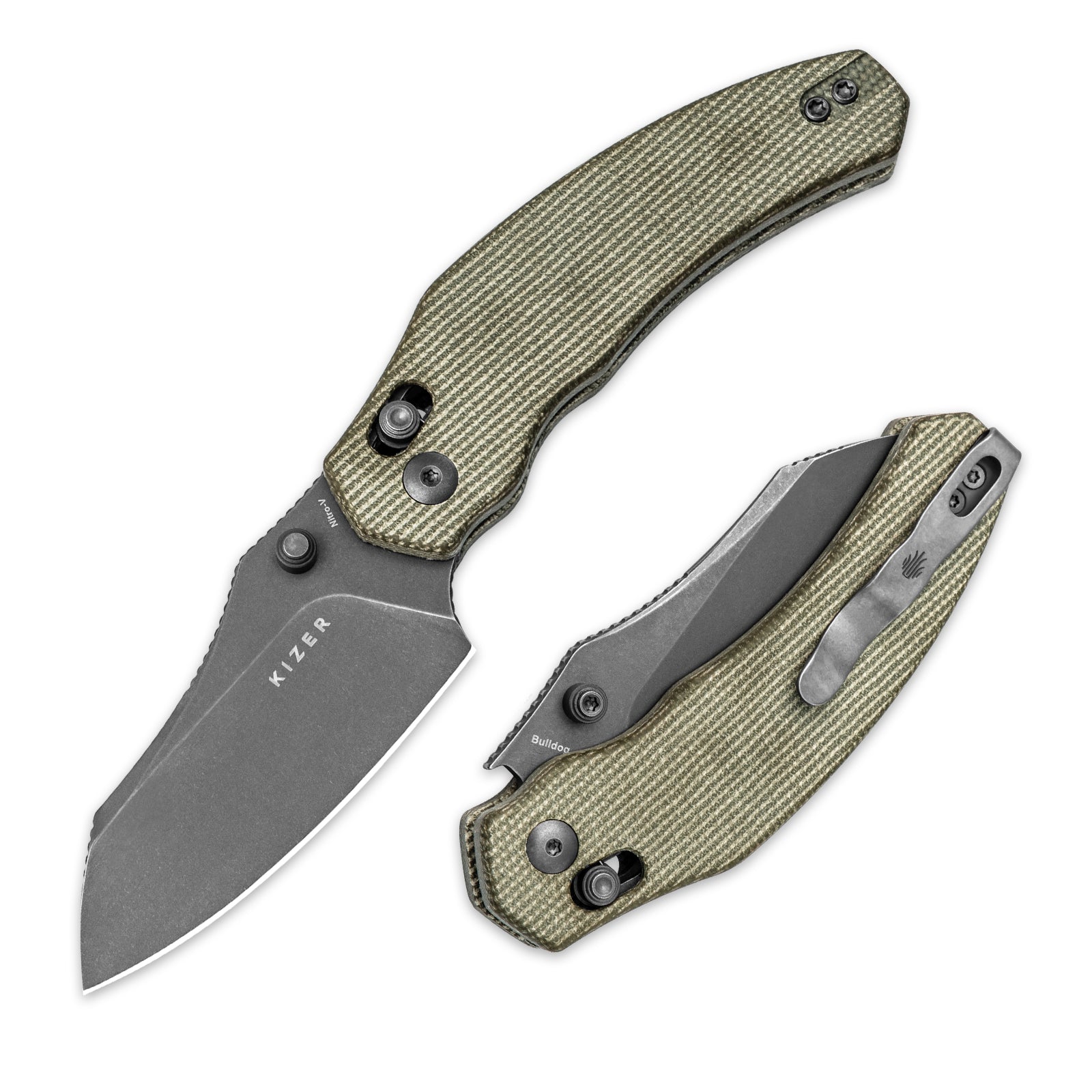 Bulldog | Nitro-V | Micarta | KizerV™ 3672A3