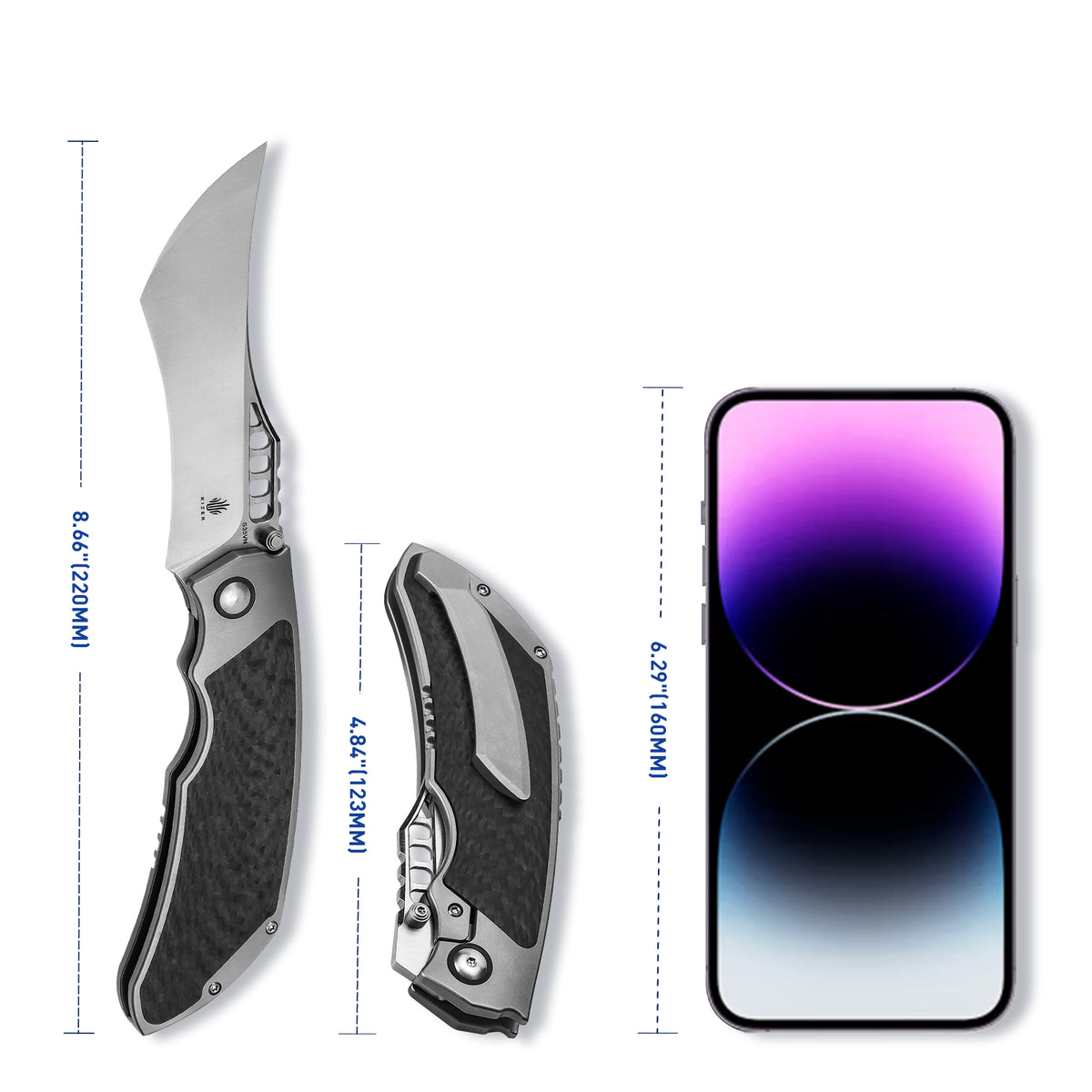 Huntsmen | S35VN | Titanium+Carbon | Ki4642A1