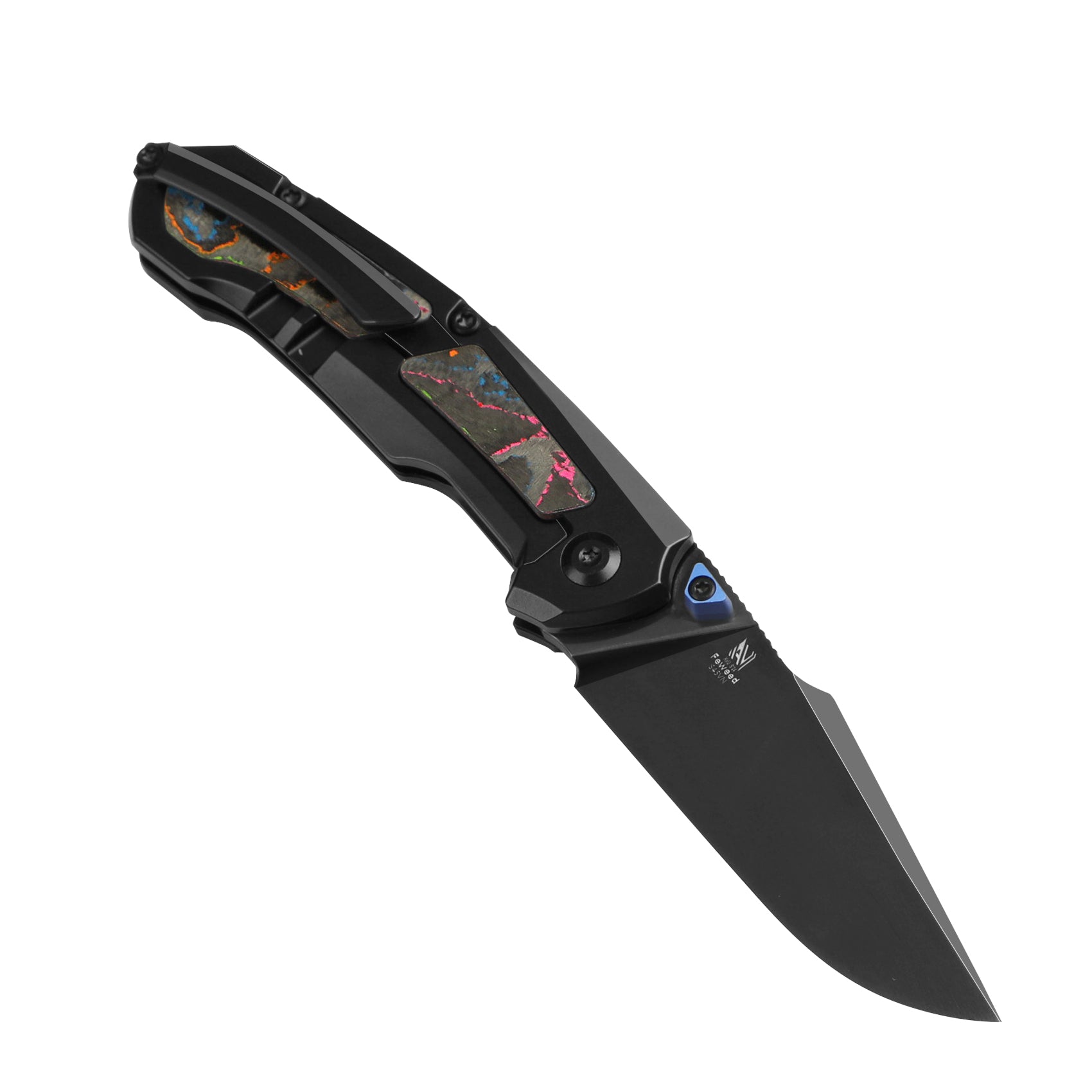 Feweed | S45VN | Titanium(Camo Carbon 80s)| KizerB™ 3694A3