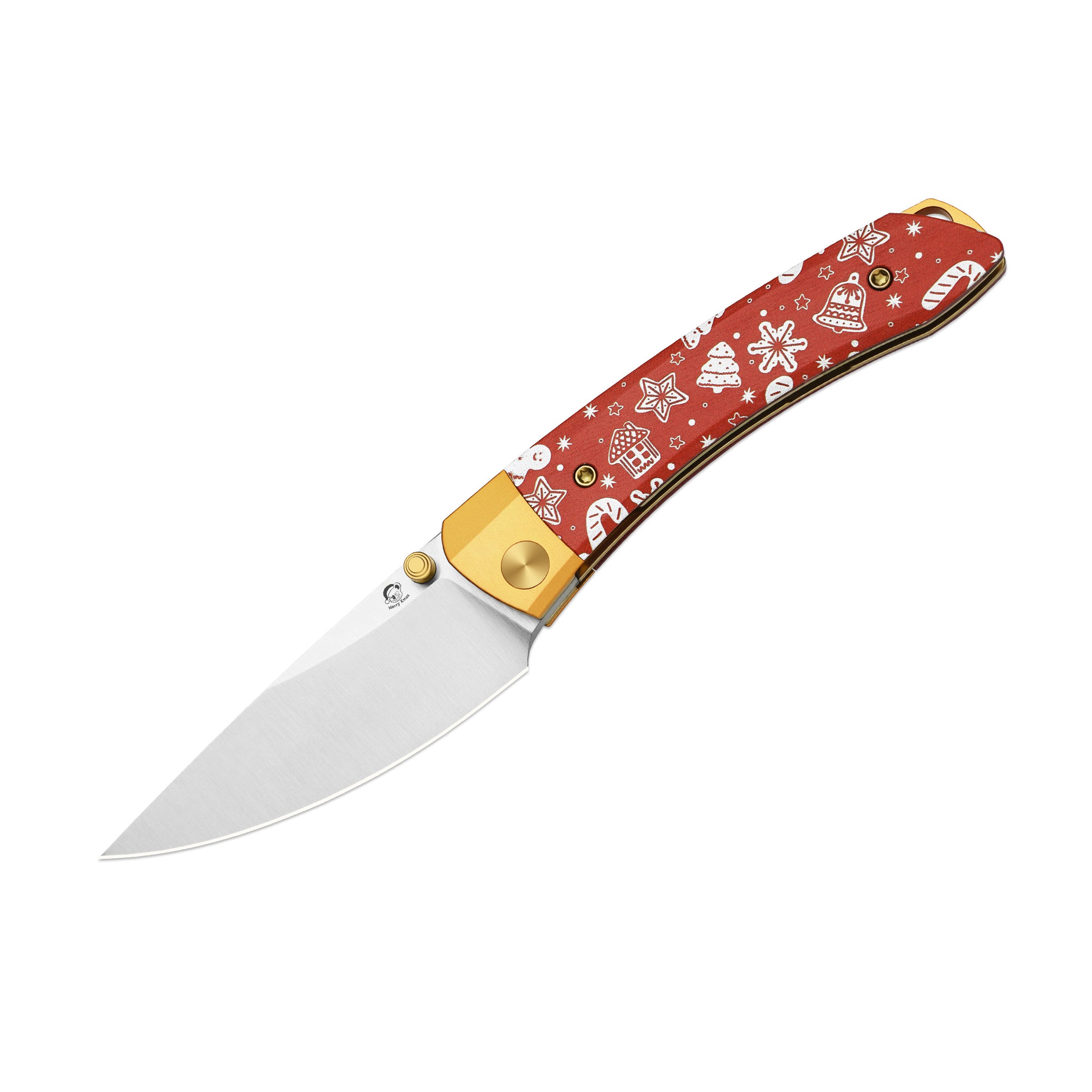 Christmas | Mini MoMo | Nitro-V | Aluminum & Micarta | KizerV™ 3663MC1 | Limited