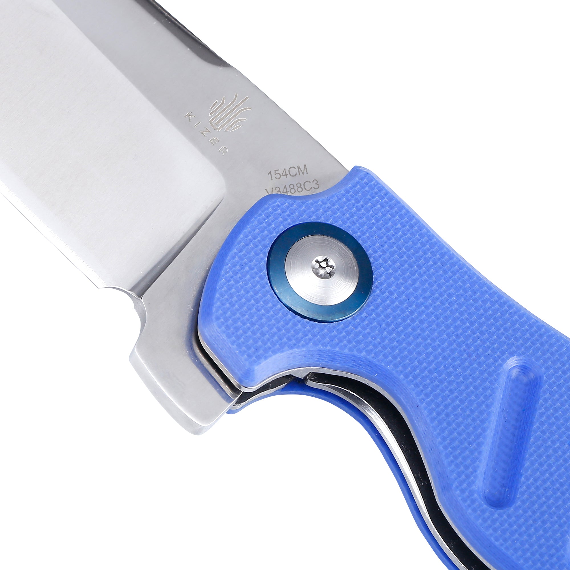 Kizer Mini Sheepdog C01c G-10 Blue V3488C3 (2.63" Satin)