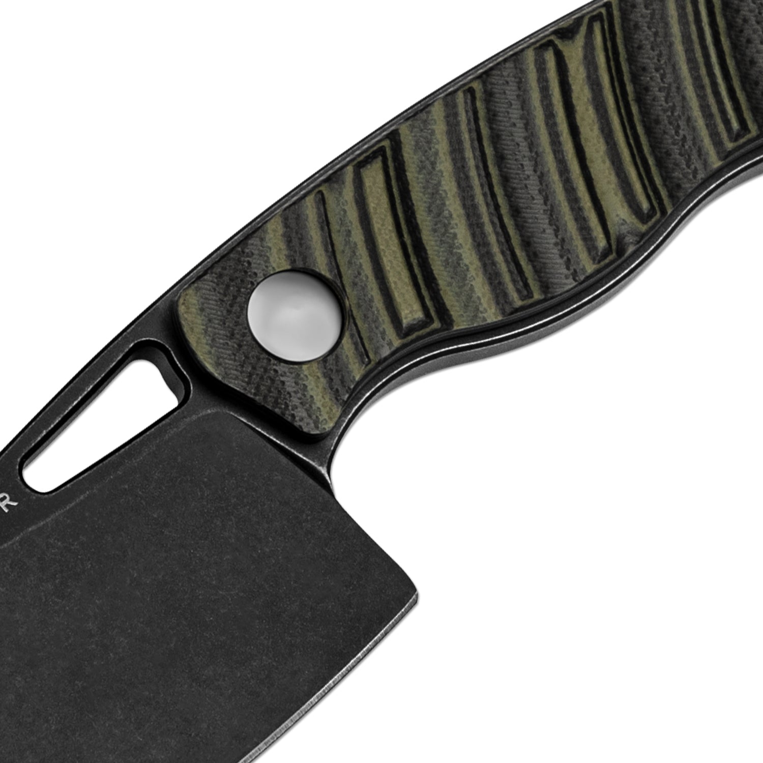 Little Rhino | D2 | G10 (Olive Green & Black) | KizerV™ 1065A3