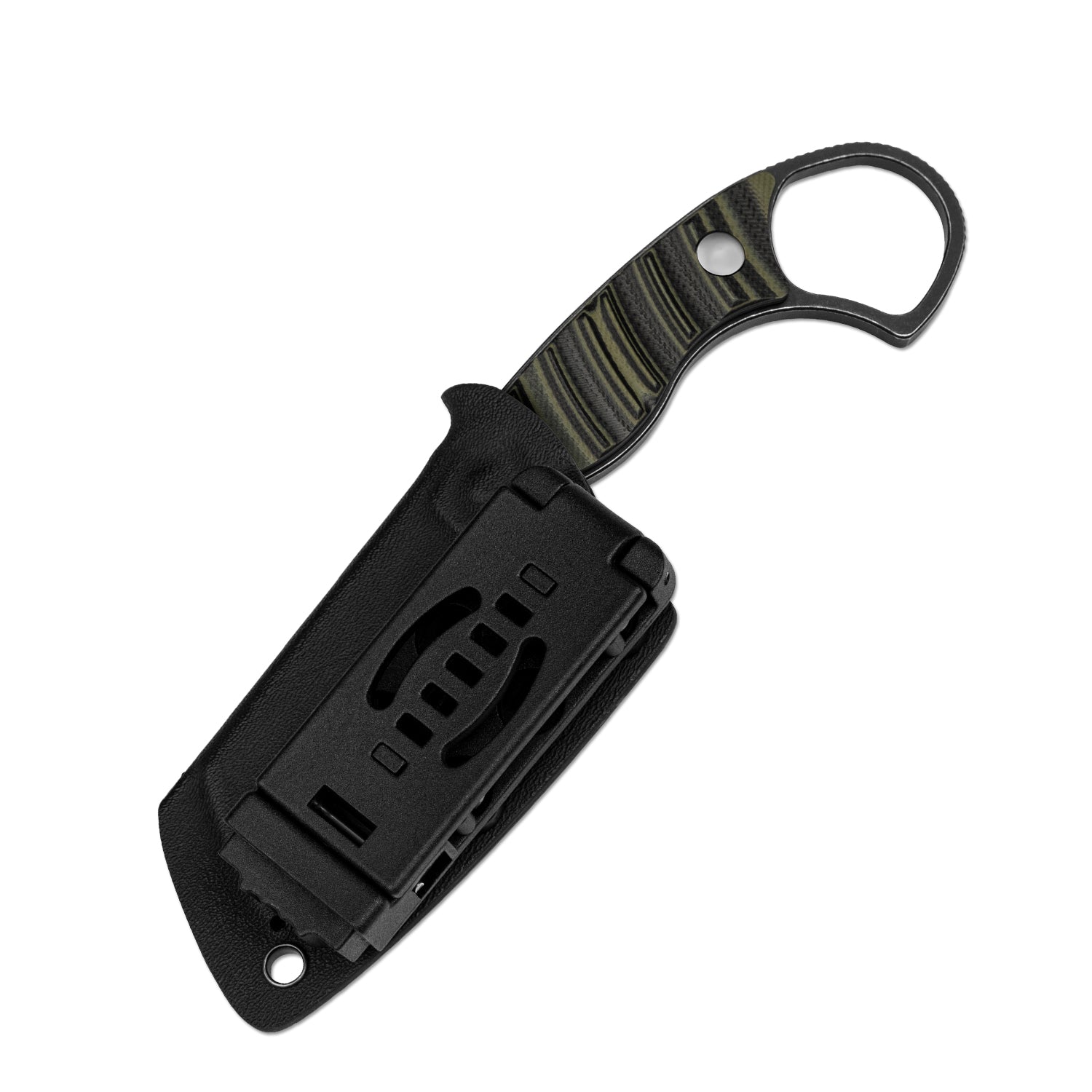 Little Rhino | D2 | G10 (Olive Green & Black) | KizerV™ 1065A3