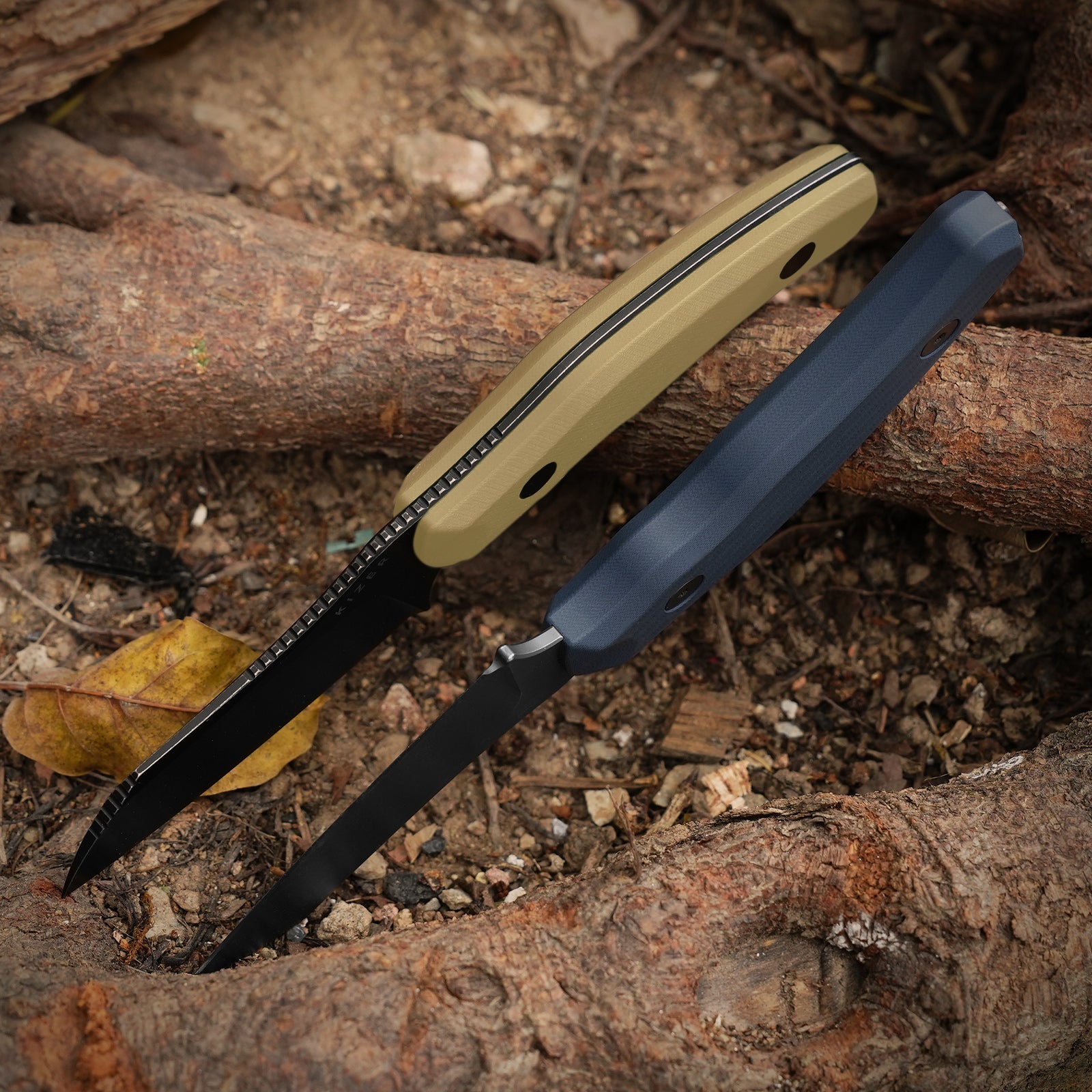 Bulldog Fix | One-Piece G10 Handle | 14C28N | Fixed Blade | KizerV™ 1116A1