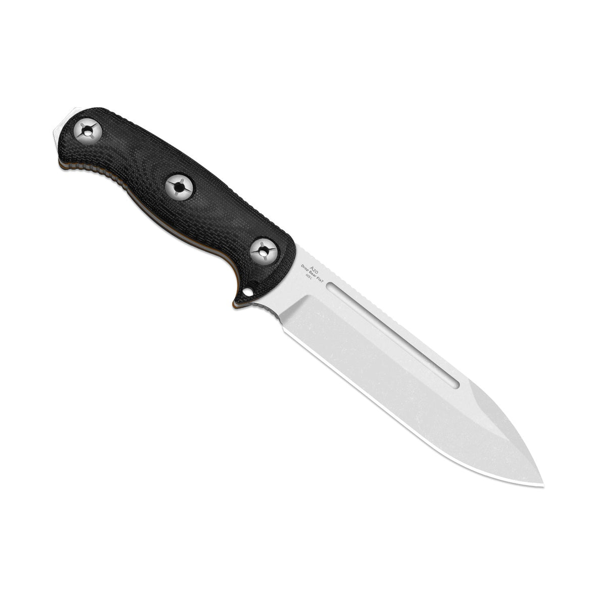 Drop Bear Fix 7 HexShox™ | AEB-L + Stonewashed | Micarta & Orange TPV | Drop Point | KizerV™ 1103HSD1