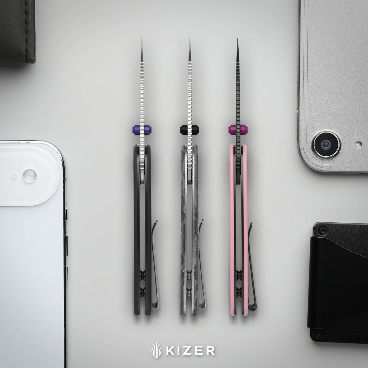 Microbe DSJ AirTi | Detent Slip Joint | Norplex UltreX™ G10 | 14C28N+Black PVD Coating | KizerV™ 2742DSJA1