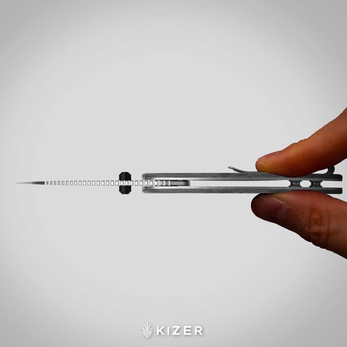Microbe DSJ AirTi | Detent Slip Joint | Aluminum | S35VN +Satin | KizerB™ 2742DSJA1