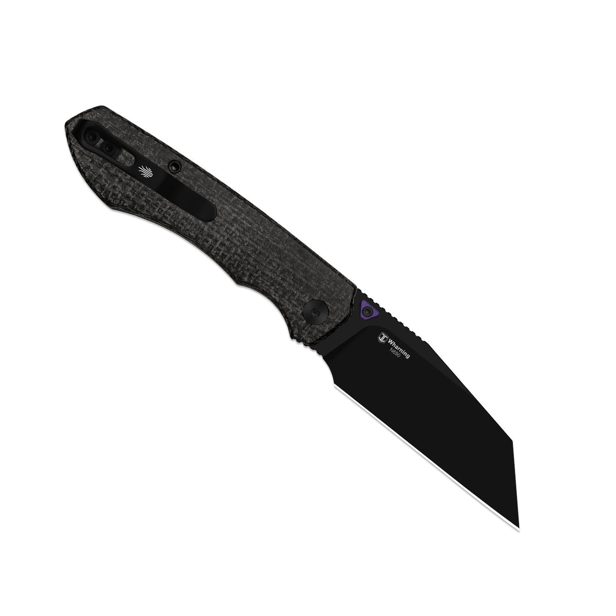 Wharning | Wharncliffe | Kizer Button Liner Lock™ | N690 | Micarta | KizerV™ 3738BW1