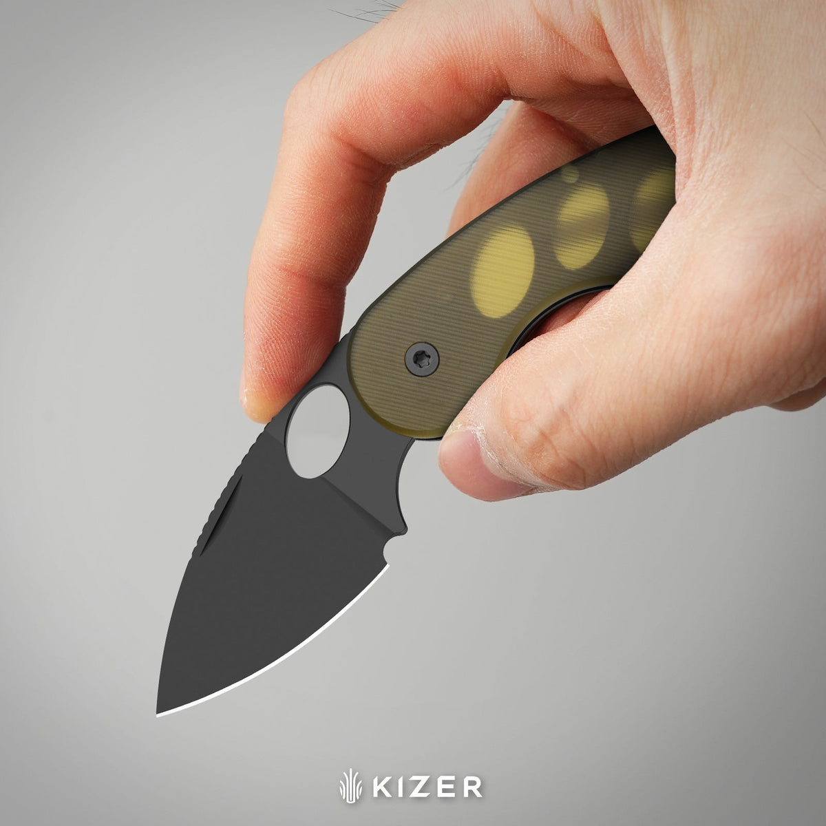 Microbe TSJ AirTi | KStop™ Slip joint | Aluminum | S35VN + Stonewashed  | KizerB™ 2742TSJA1