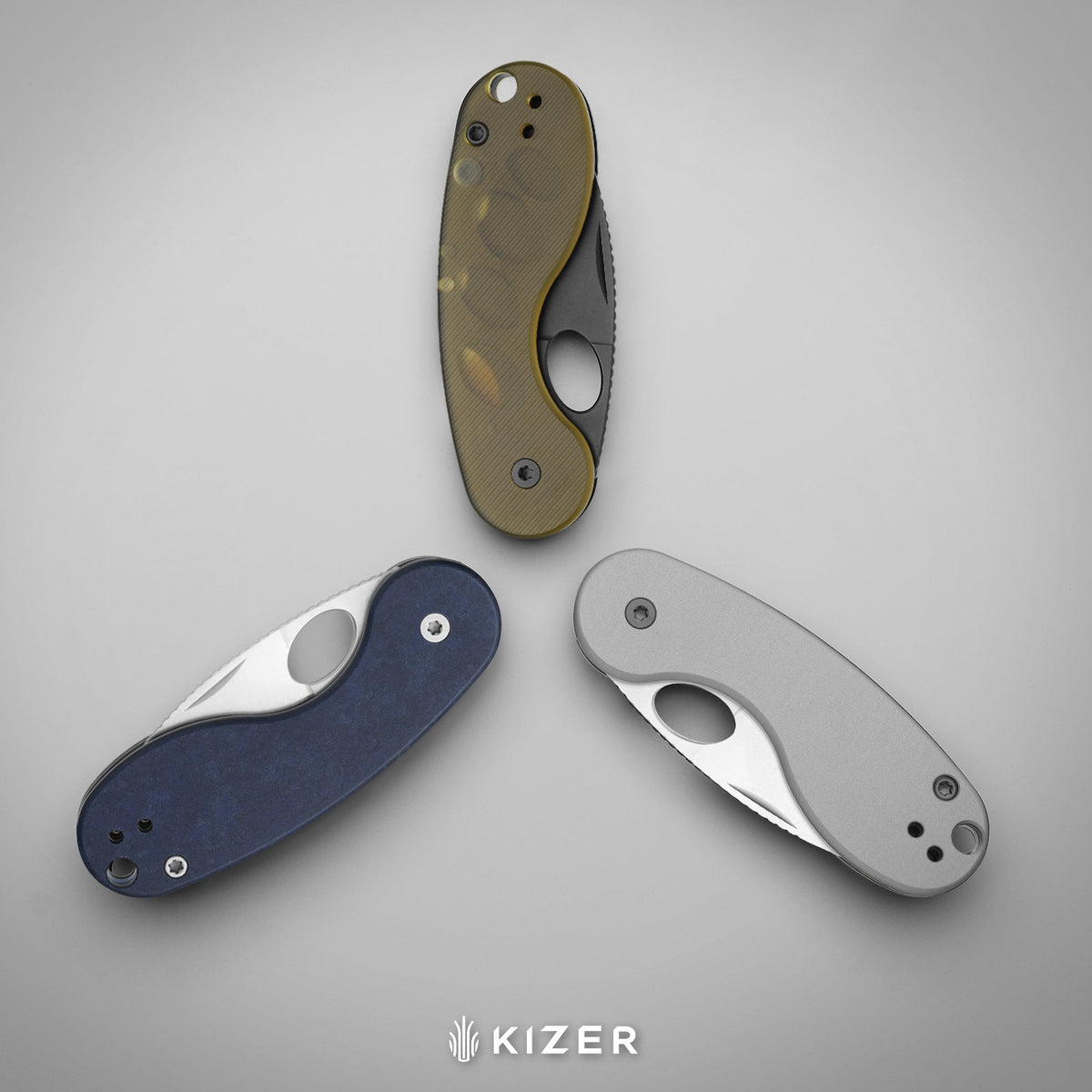 Microbe TSJ AirTi | KStop™ Slip joint | Aluminum | S35VN + Stonewashed  | KizerB™ 2742TSJA1