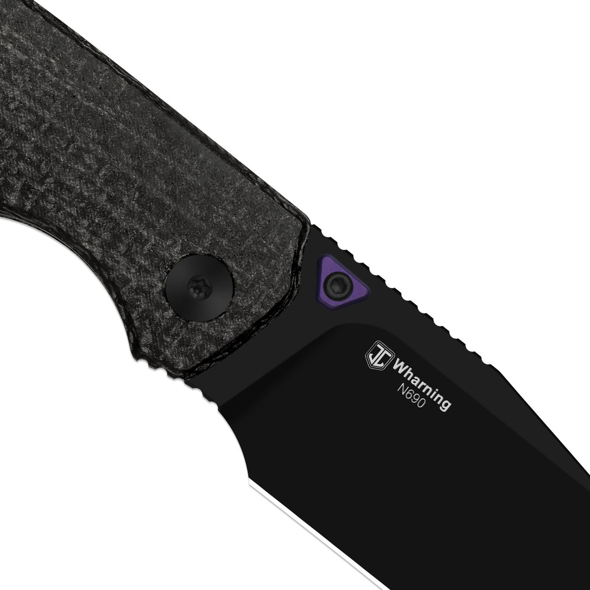 Wharning | Wharncliffe | Kizer Button Liner Lock™ | N690 | Micarta | KizerV™ 3738BW1