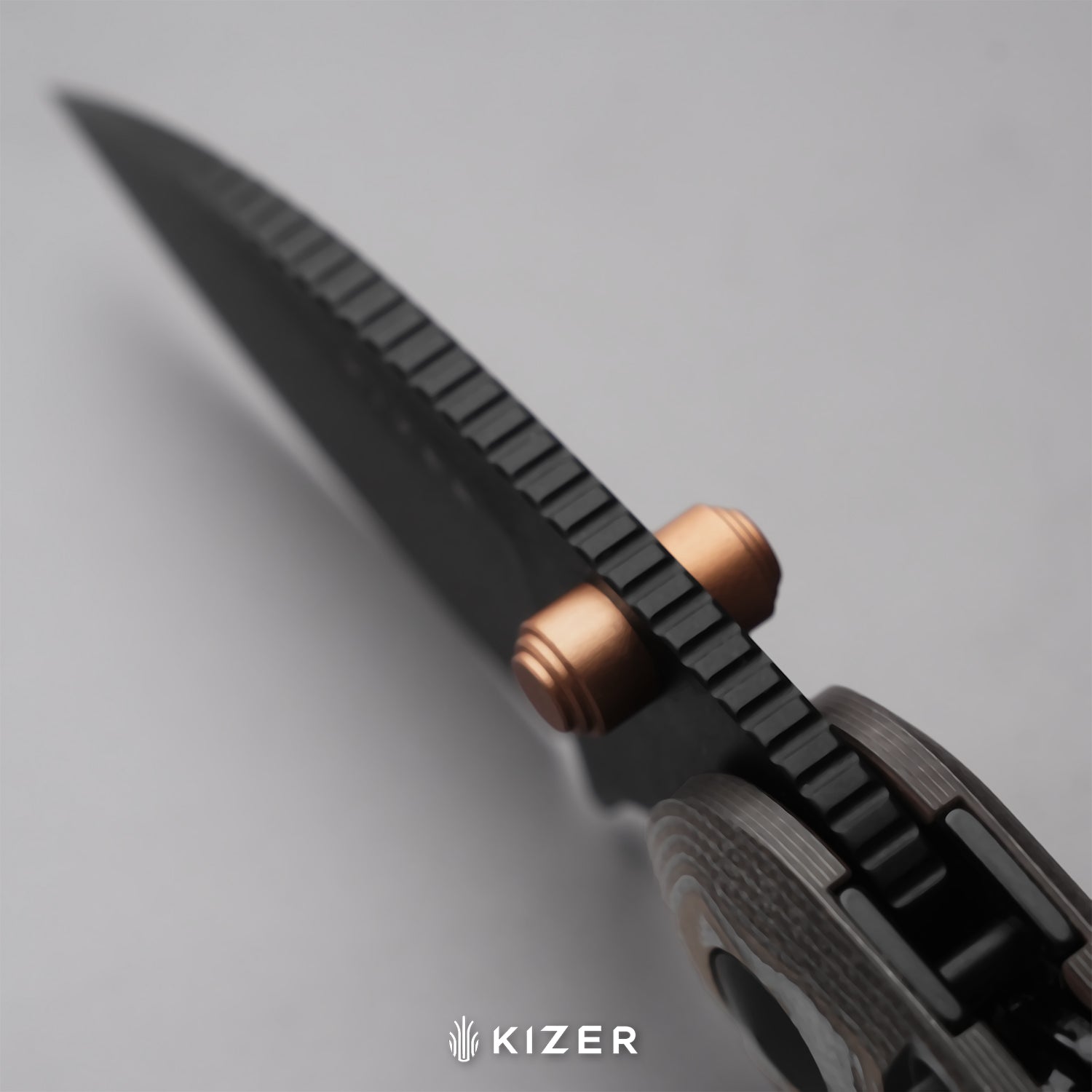 Microbe™ | 5Th Pocket Knife | Kizer Button Liner Lock™ | Copper Foil G10 Handle | KizerV™ 2742A12