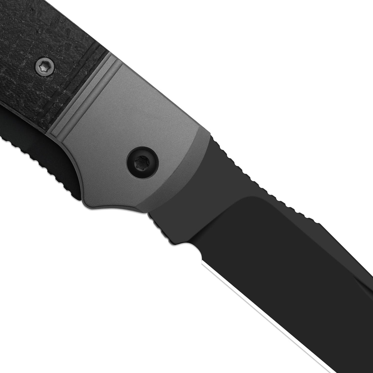 Trestle TP AirTi | BD1N Dual-Blade Clip Point & Spey Point | KStop™ 105° Half-Stop Trapper | Aluminum & Micarta | KizerB™ 3761TPA3