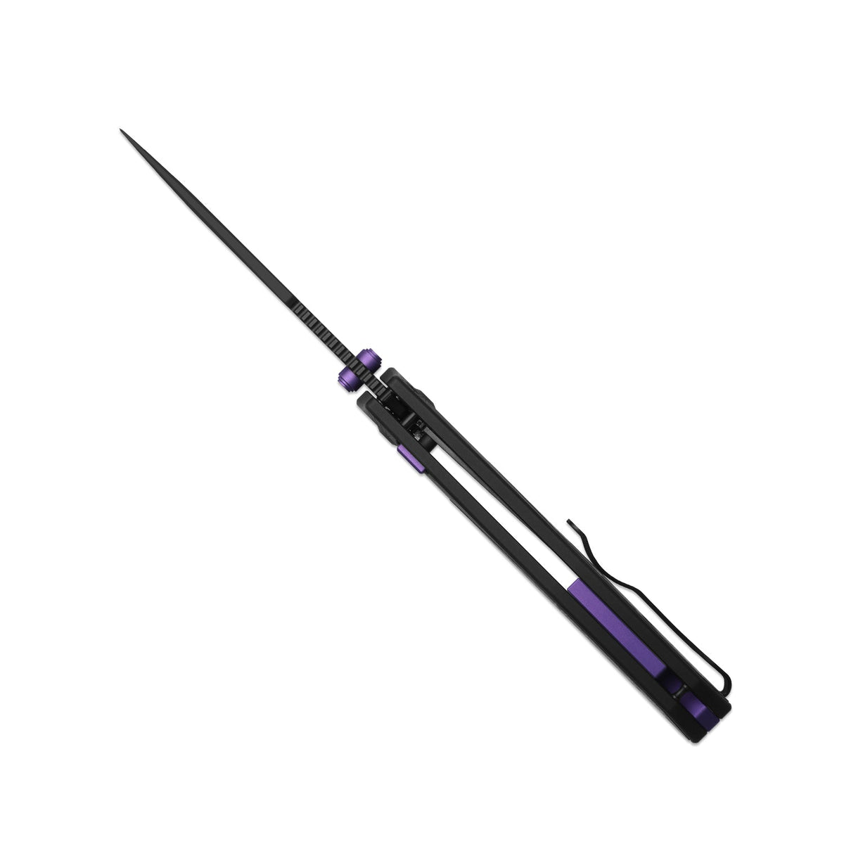 Durandal | Kizer Button Liner Lock™ | Aluminum &  Fatcarbon® Black Dark Matter  | S35VN + Black PVD Coating | KizerB™ 3765BD1