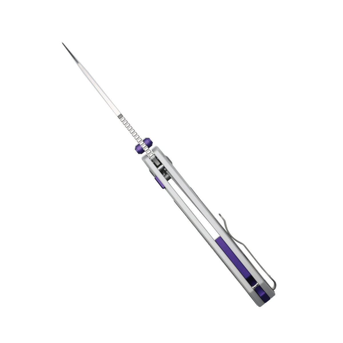 Durandal | Kizer Button Liner Lock™ | Aluminum &  Fatcarbon® Purple Haze  | S35VN + Satin | KizerB™ 3765BD3
