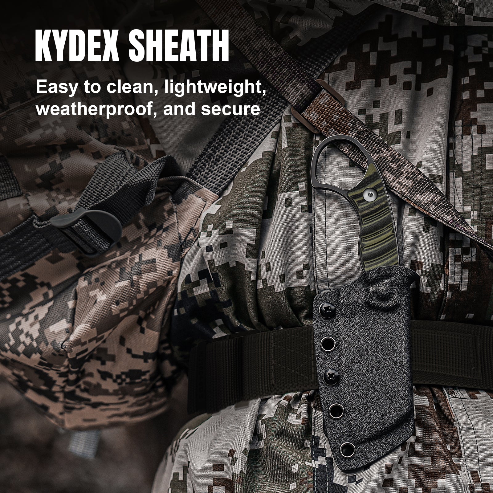 Little Rhino | D2 | G10 (Olive Green & Black) | KizerV™ 1065A3