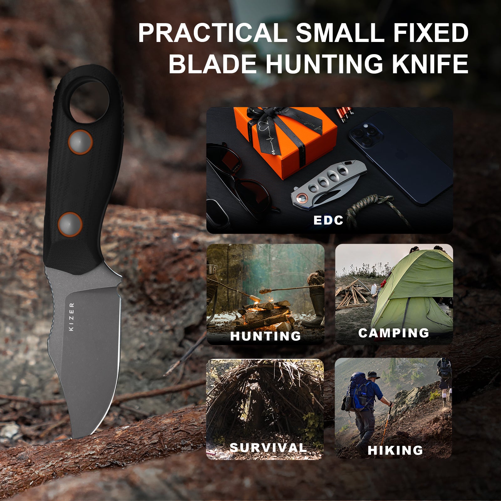 Beaver 2 | D2 Steel | G10 | KizerV™ 1078A3
