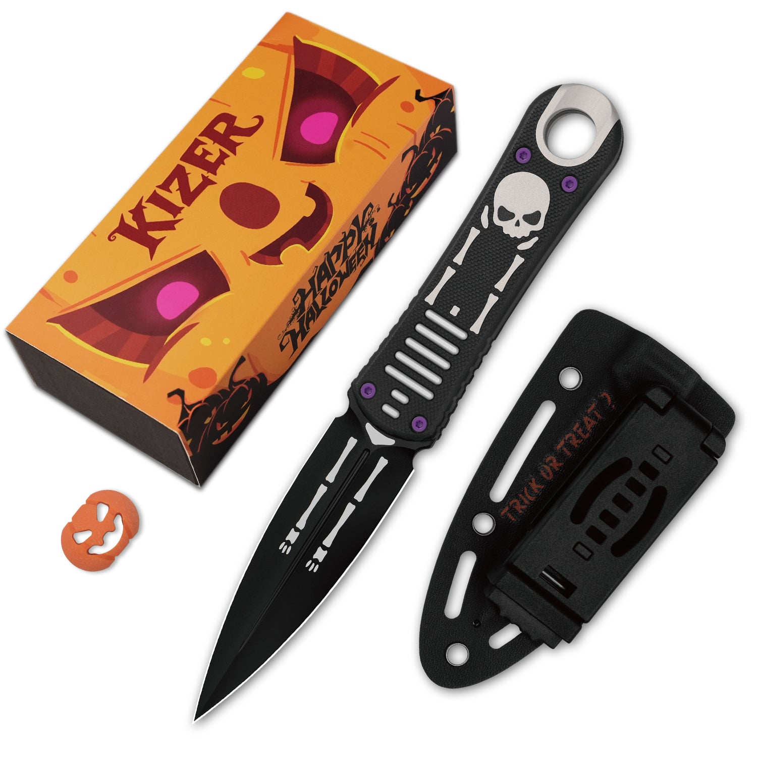 Halloween | Hidden Agenda | AEB-L | Aluminum & G10 | KizerV™ 1083HW1 | Limited