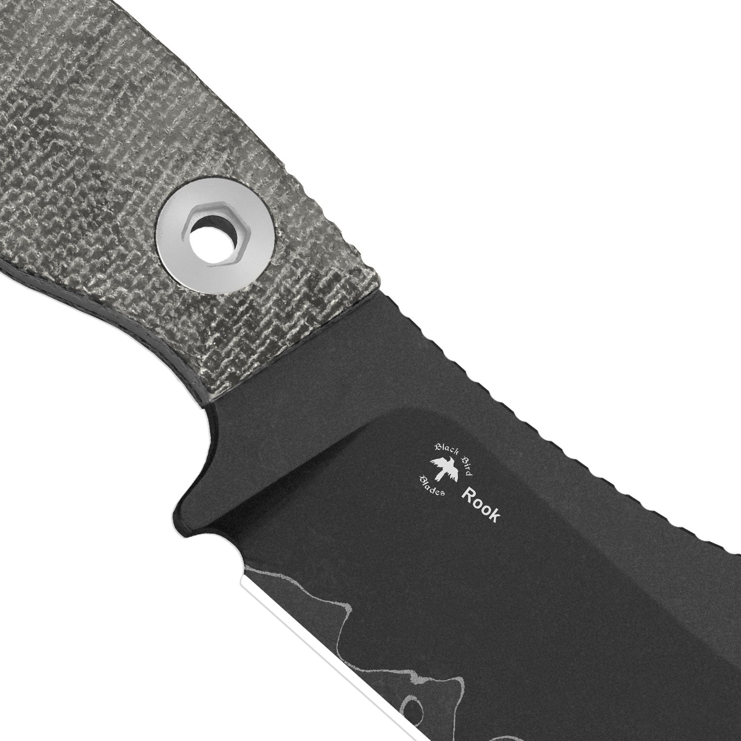 Rook | 3-layer Composite Steel | Norplex UltreX Micarta | Fixed Blade | KizerV™ 1090A2