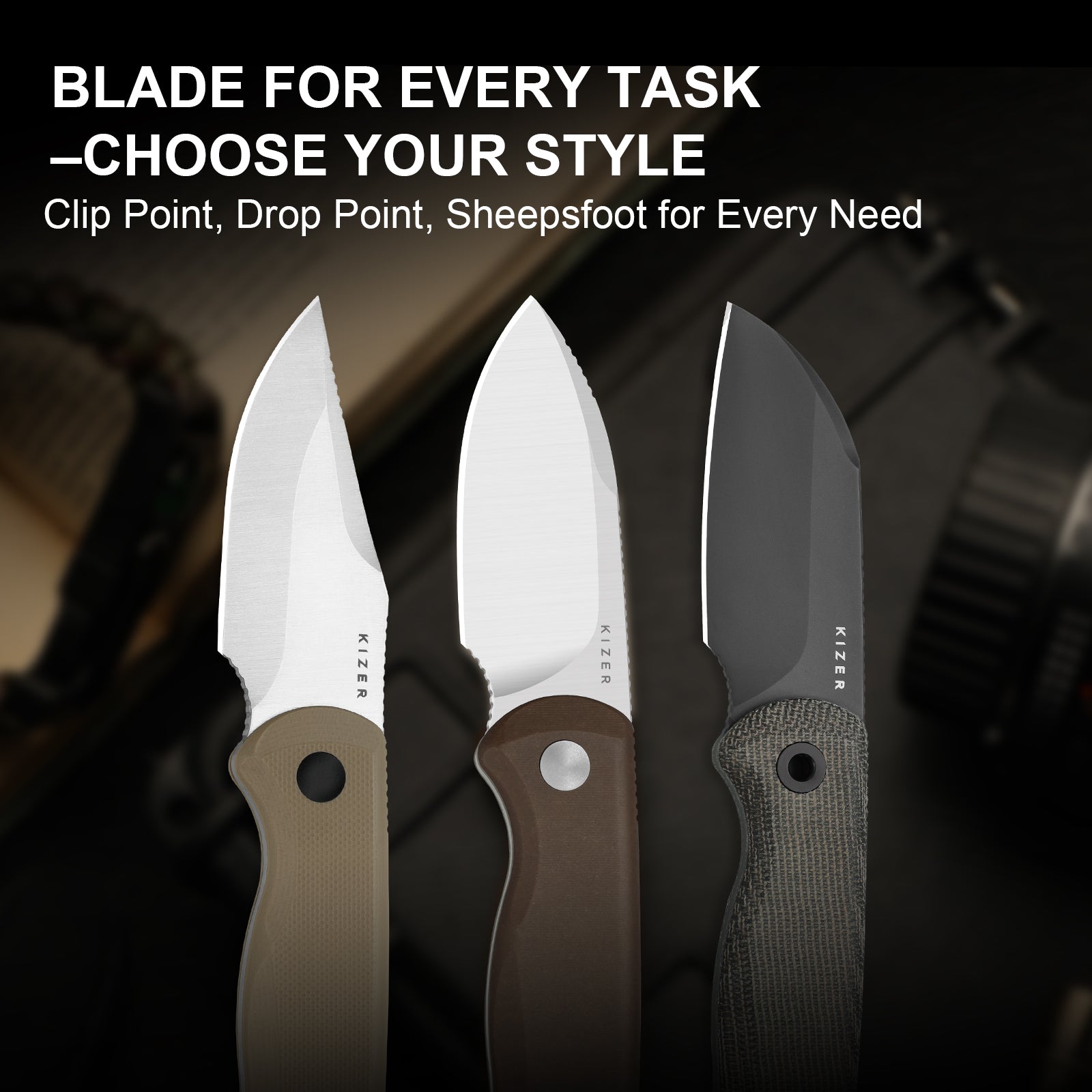 Drop Bear® Fix | Ultra DLC Matte | Norplex UltreX™ Micarta | S45VN | KizerB™ 1093A3
