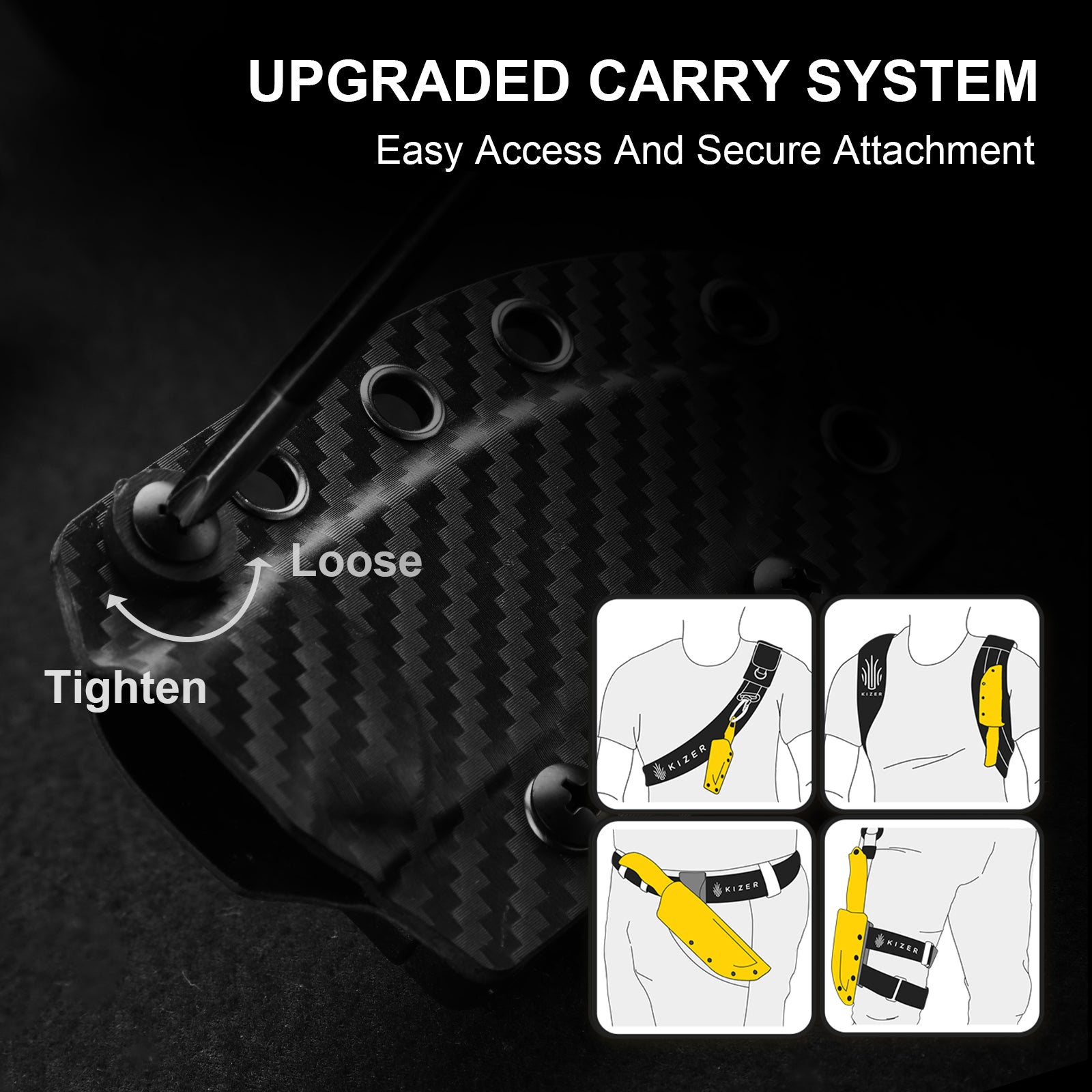 Drop Bear® Fix | Ultra DLC Matte | Norplex UltreX™ Micarta | S45VN | KizerB™ 1093A3