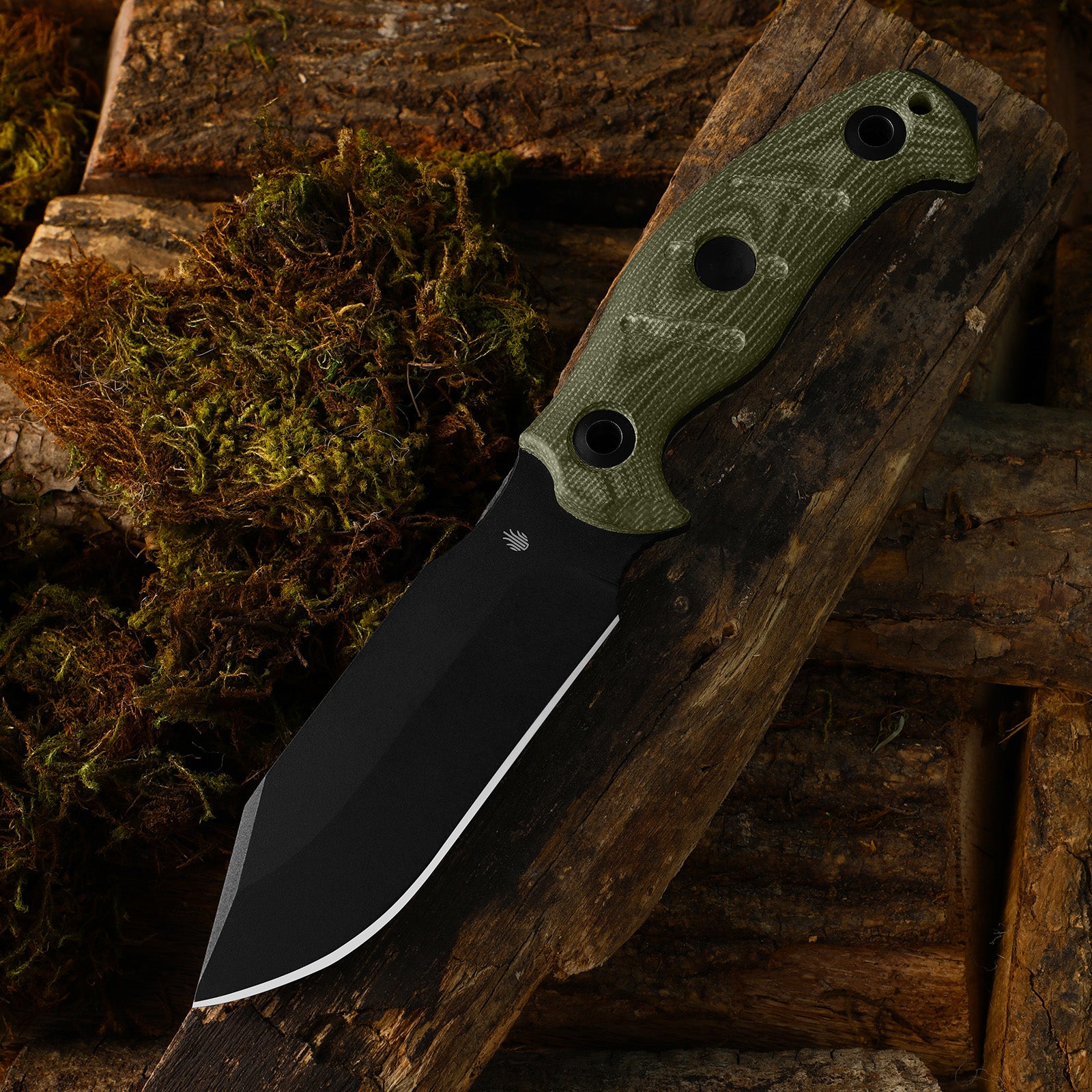 Sheepdog® Survival | 5.5mm x 5.28" | Hammer Pommel & Bow Drill Divot | Black Coated 1095 Steel | KizerV™ 1105A4