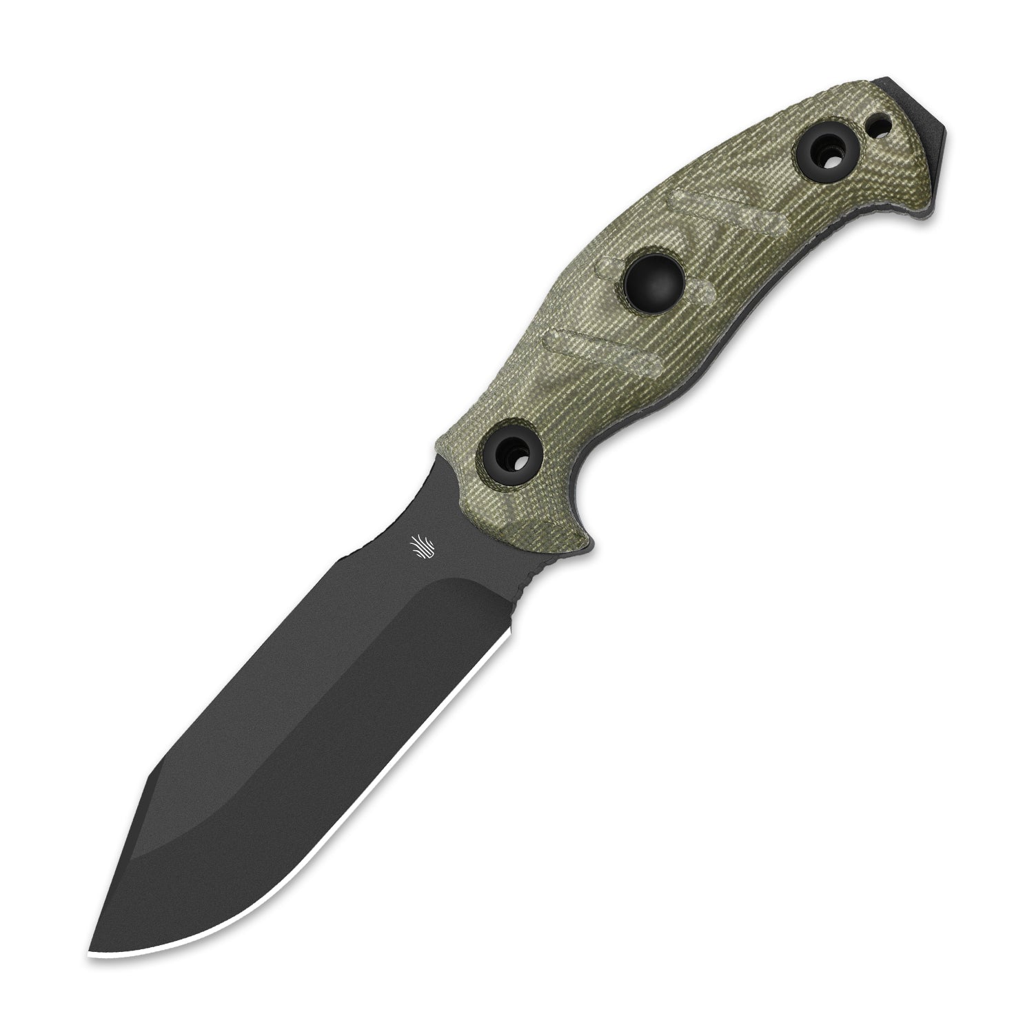 Sheepdog® Survival | 5.5mm x 5.28" | Hammer Pommel & Bow Drill Divot | Black Coated 1095 Steel | KizerV™ 1105A4
