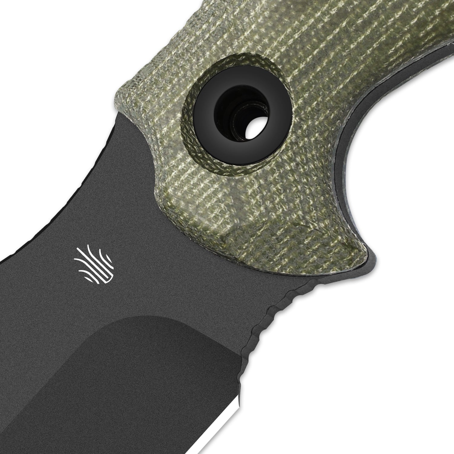 Sheepdog® Survival | 5.5mm x 5.28" | Hammer Pommel & Bow Drill Divot | Black Coated 1095 Steel | KizerV™ 1105A4