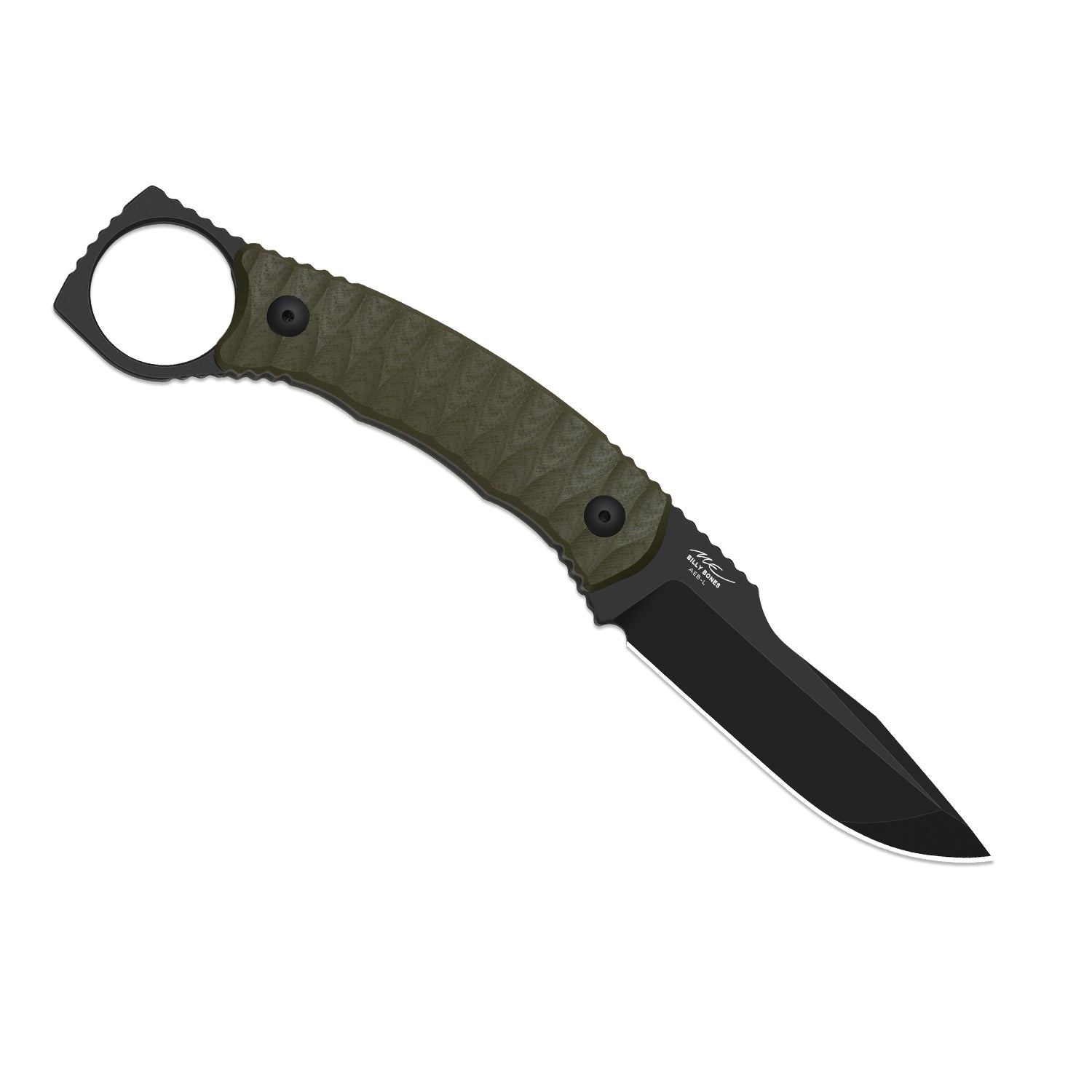 Billy Bones | Deep-Grooved G10 Handle｜Lightweight Tactical | AEB-L | Fixed Blade | KizerV™ 1115A1