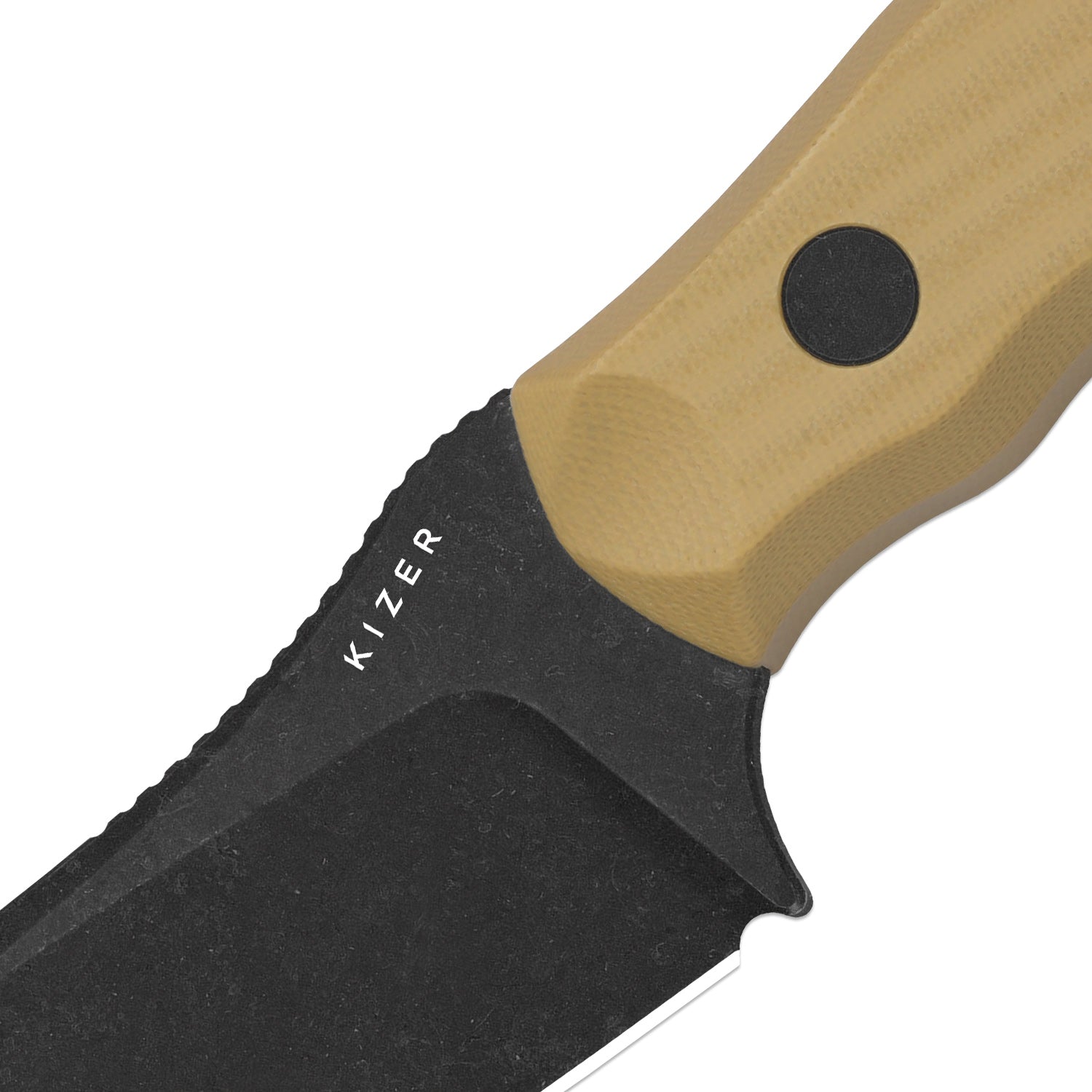 Bulldog Fix | One-Piece G10 Handle | 14C28N | Fixed Blade | KizerV™ 1116A2