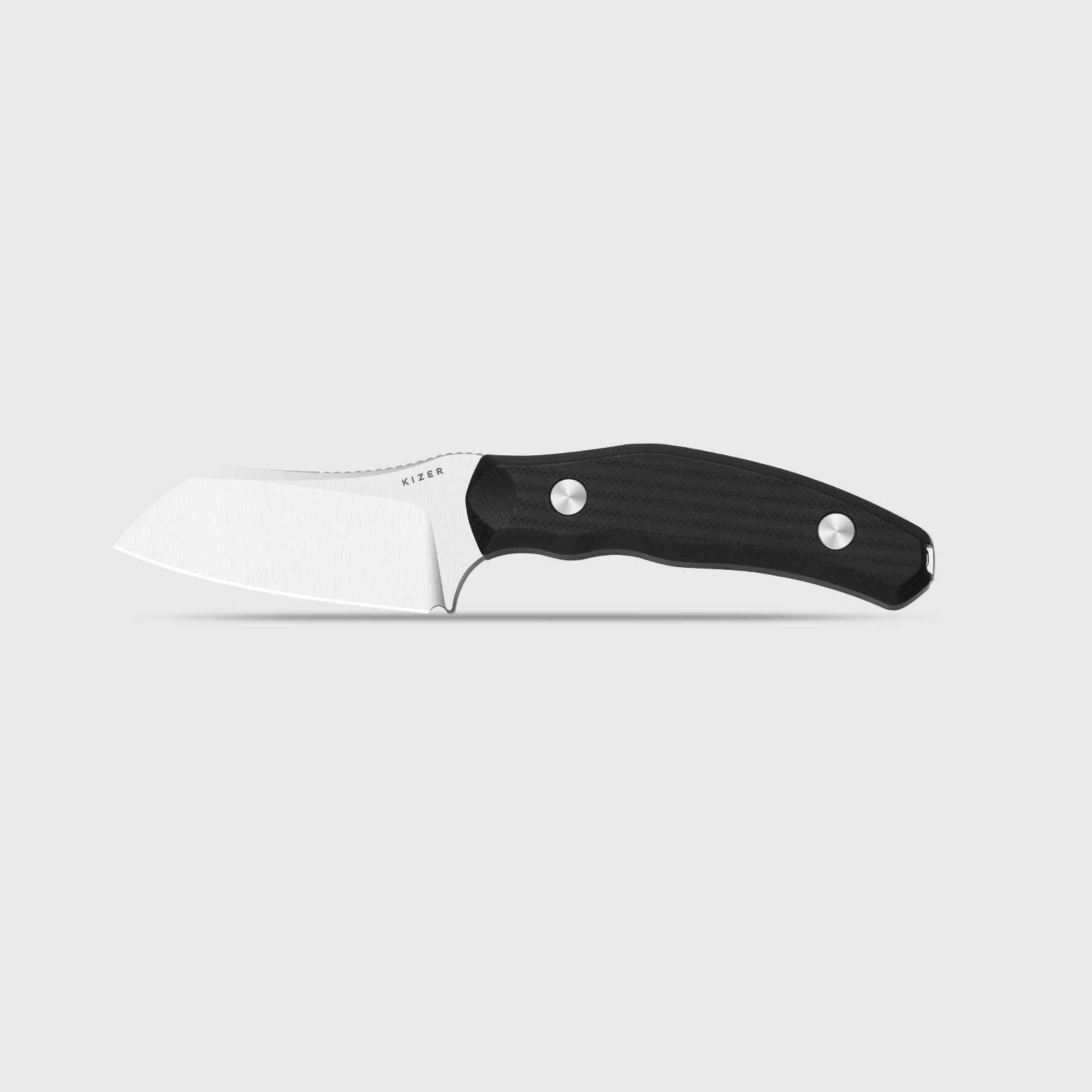 Bulldog Fix | One-Piece G10 Handle | 14C28N | Fixed Blade | KizerV™ 1116A3