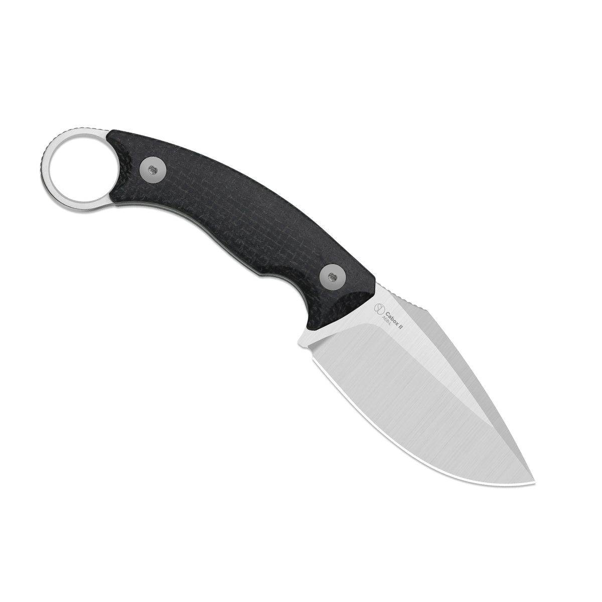Cabox II | AEB-L | Micarta | Satin | Black | KizerV™ 1128A3