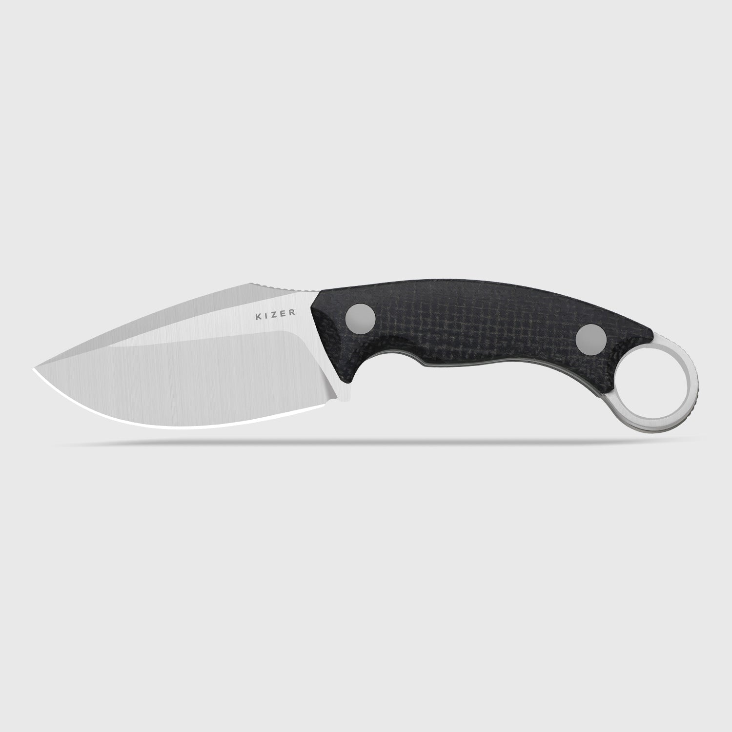 Cabox II | AEB-L | Micarta | Satin | Black | KizerV™ 1128A3