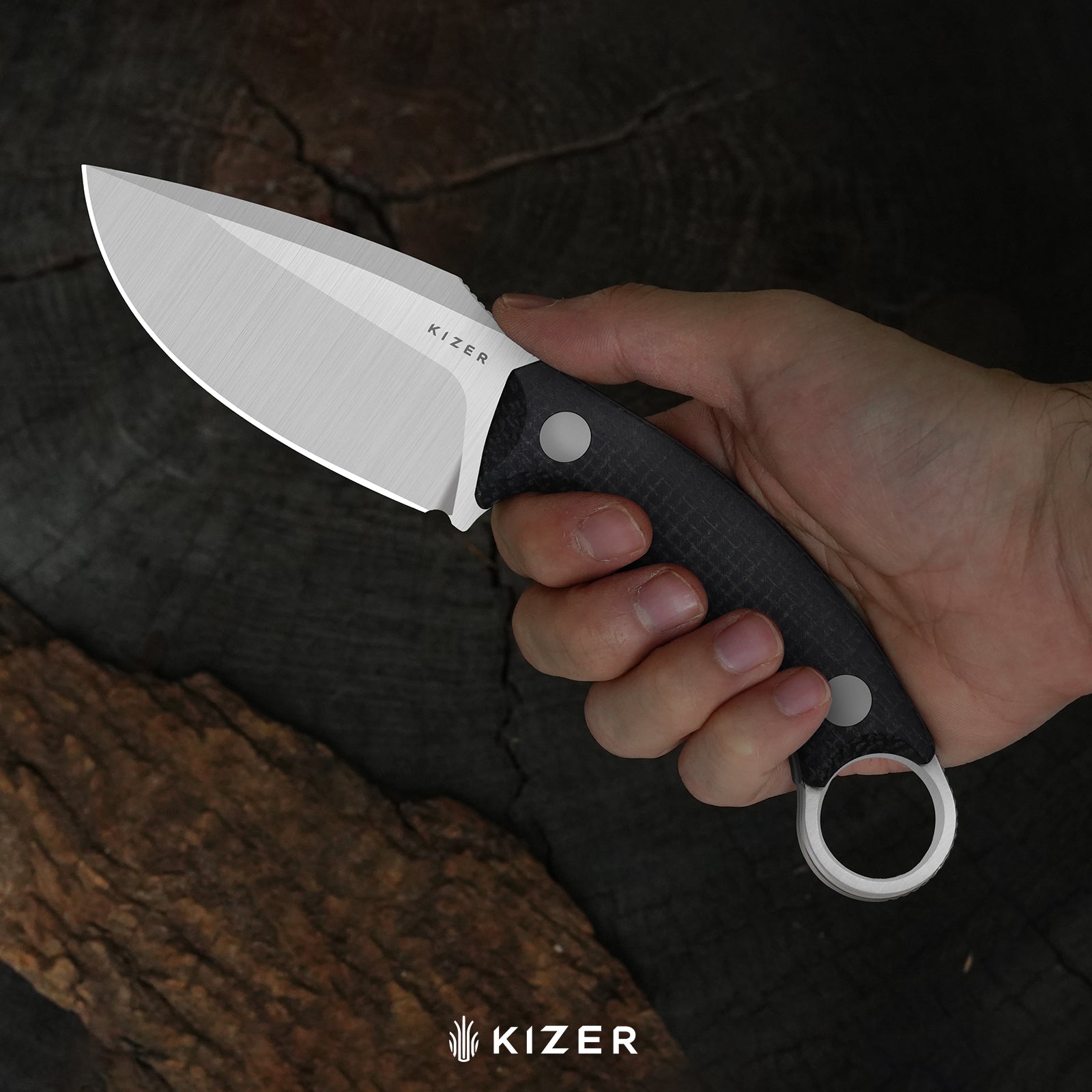 Cabox II | AEB-L | Micarta | Satin | KizerV™ 1128A2