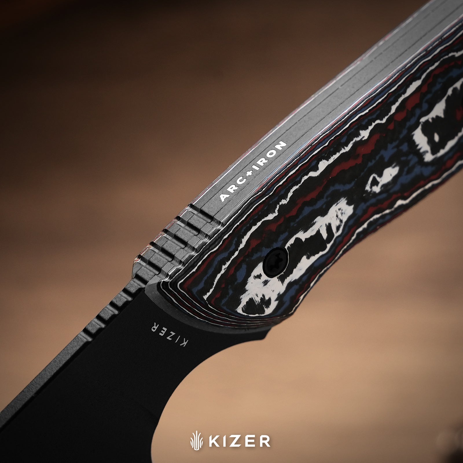 Whip Tail | Designed by Arc and Iron Knives | FatCarbon Nebula & GID G10 | CPM 10V  | KizerB™1131A1