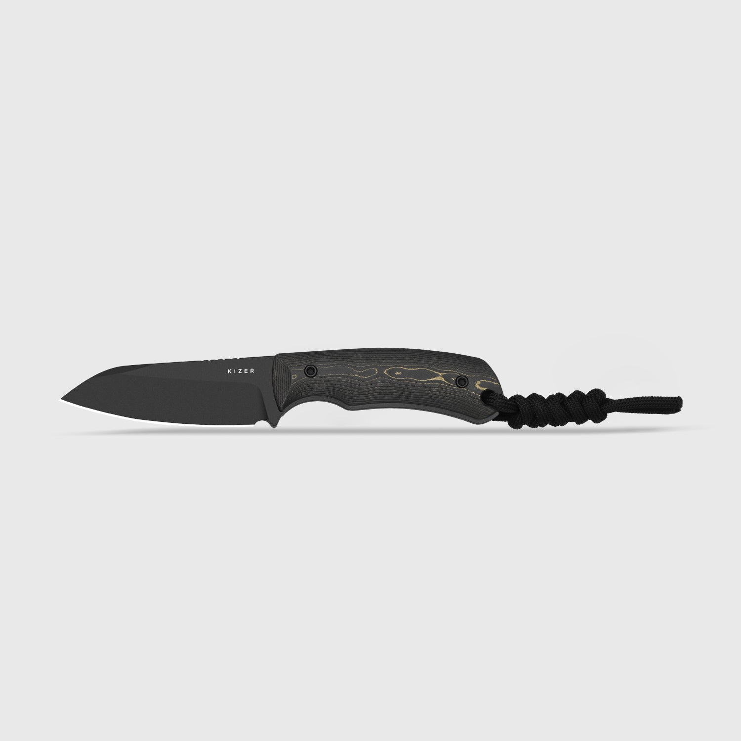 Field Mouse | CPM 3V | FatCarbon Camo Gold | Fixed Blade | KizerB™ 1135A1