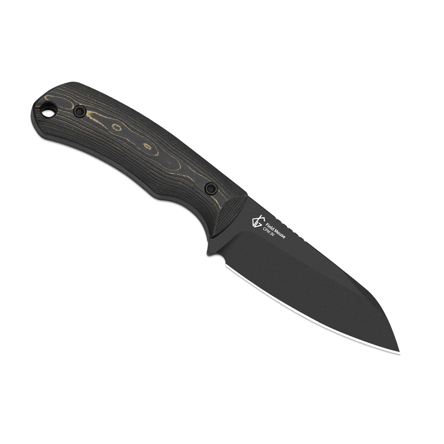 Field Mouse | CPM 3V | FatCarbon Camo Gold | Fixed Blade | KizerB™ 1135A1
