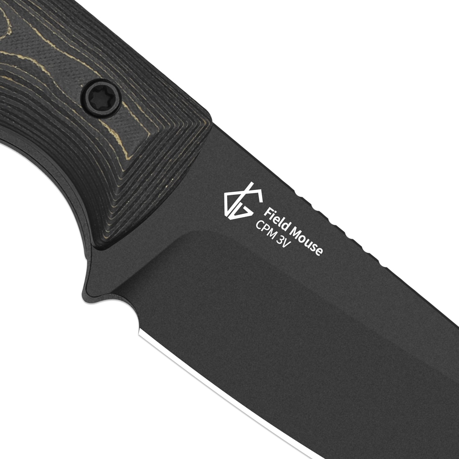 Field Mouse | CPM 3V | FatCarbon Camo Gold | Fixed Blade | KizerB™ 1135A1