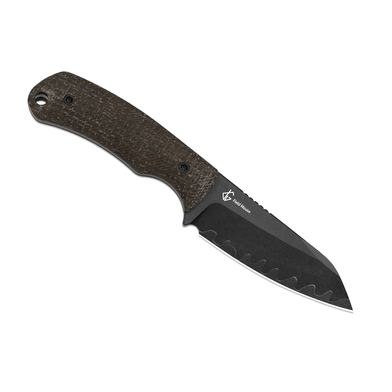 Field Mouse | 3-Layer Composite Steel | GID Canvas Micarta | Fixed Blade | KizerB™ 1135A2