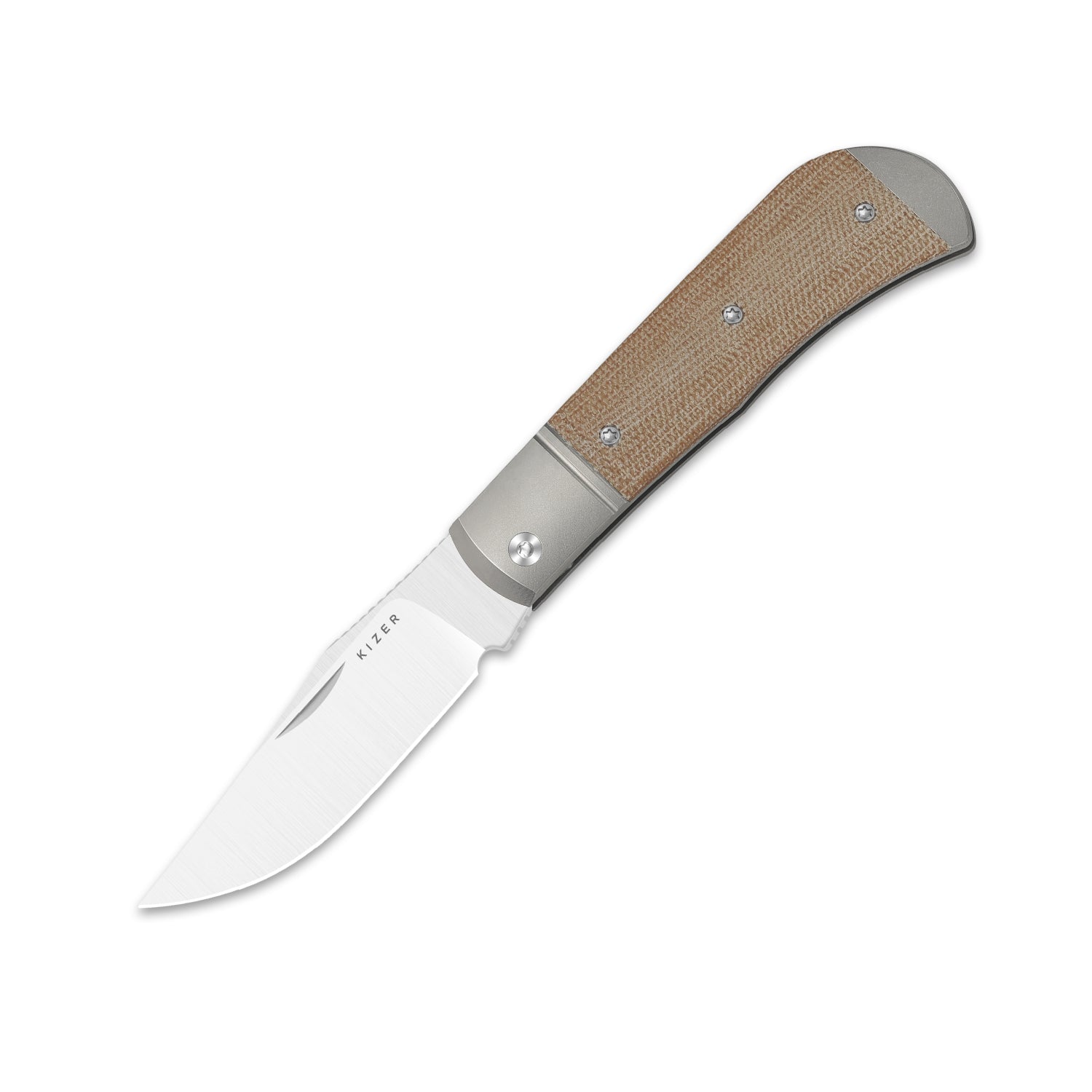 Trestle | 14C28N | Titanium & Micarta | KizerV™ 3761A1